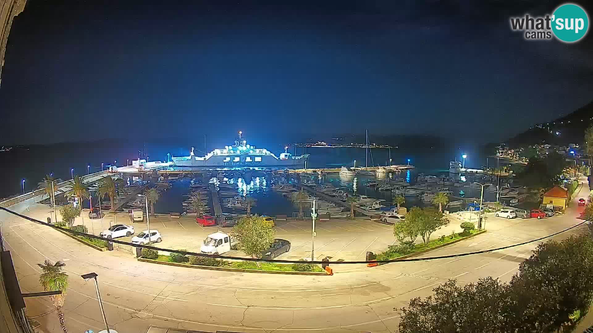 Webcam Orebić Riva – Ferry vers Korčula en direct