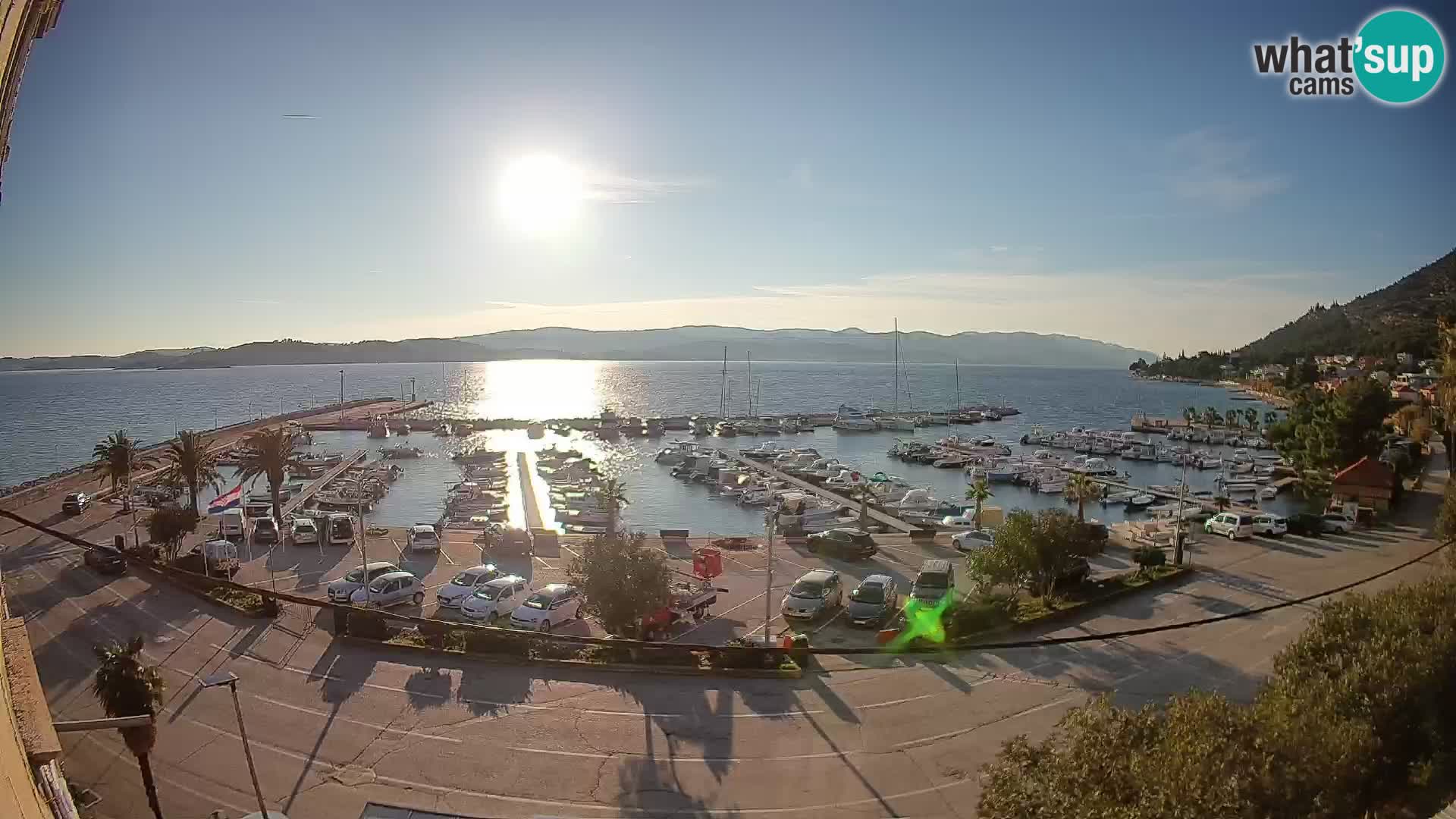 Webcam Orebić Riva – Ferry a Korčula en vivo