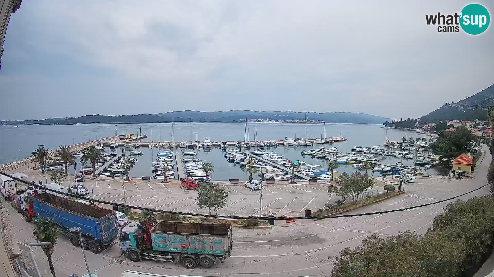 Webcam Orebić Riva – Ferry vers Korčula en direct