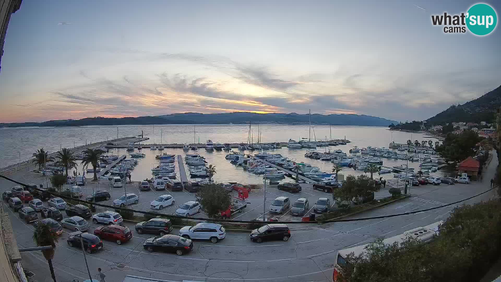 Webcam Orebić Riva – Ferry vers Korčula en direct