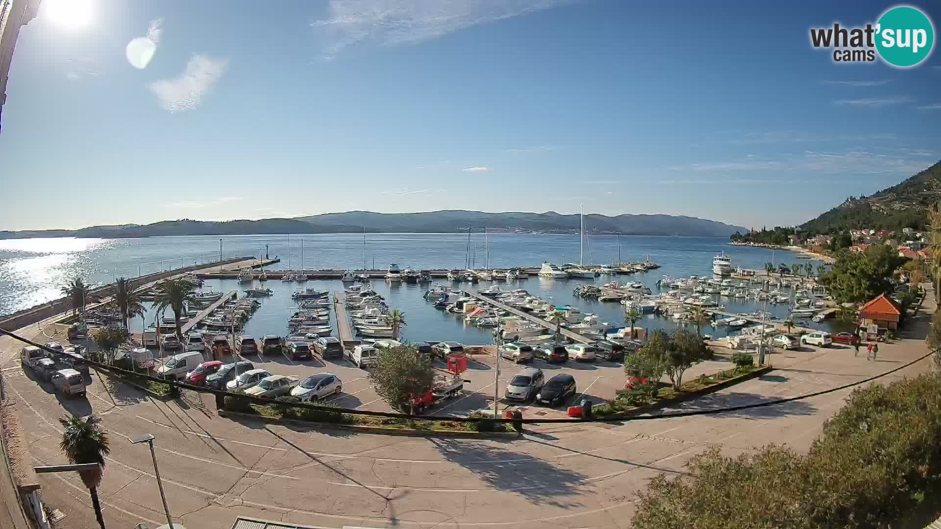 Webcam Orebić Riva – Ferry to Korčula Live