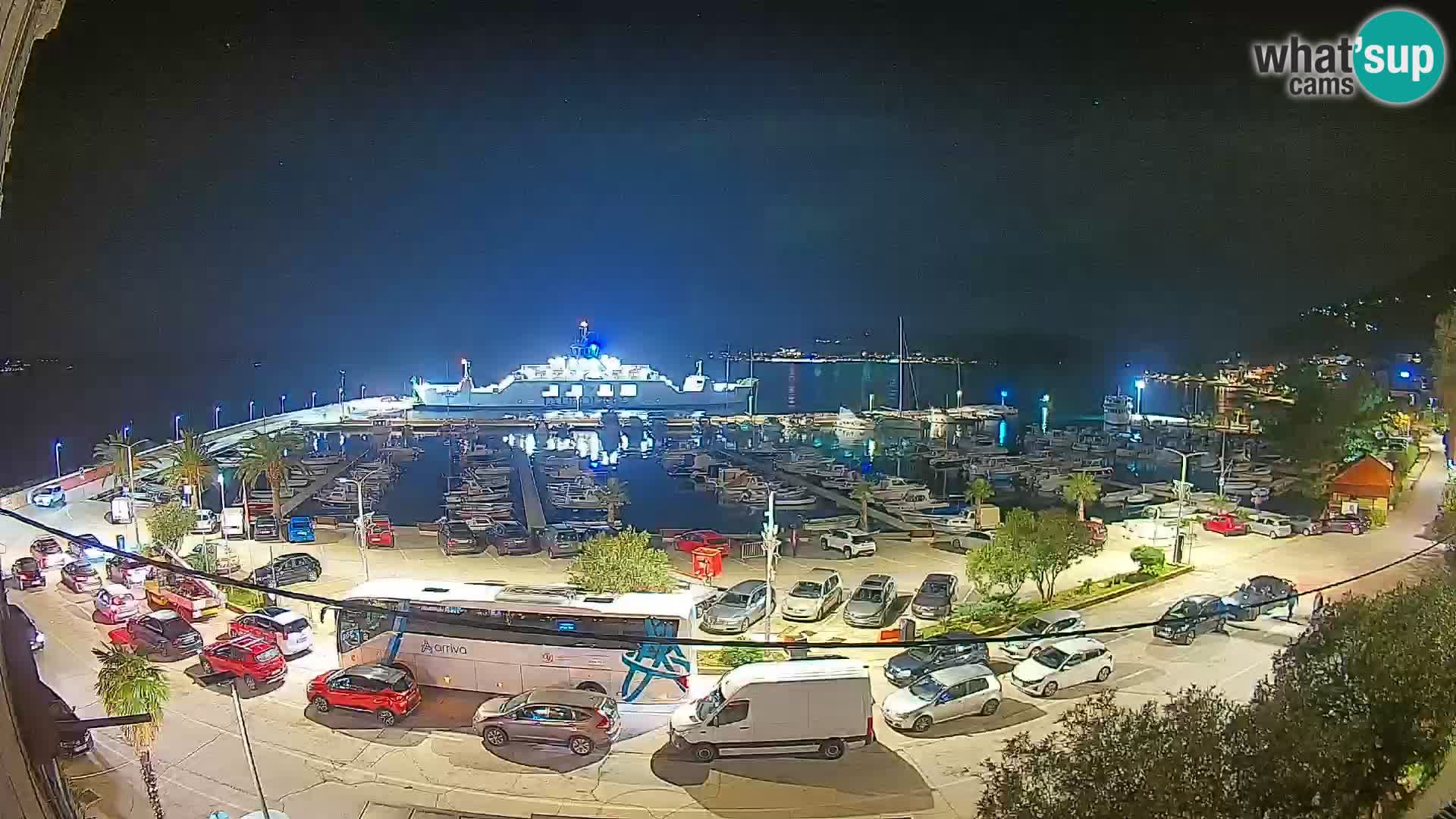 Webcam Orebić Riva – Ferry to Korčula Live