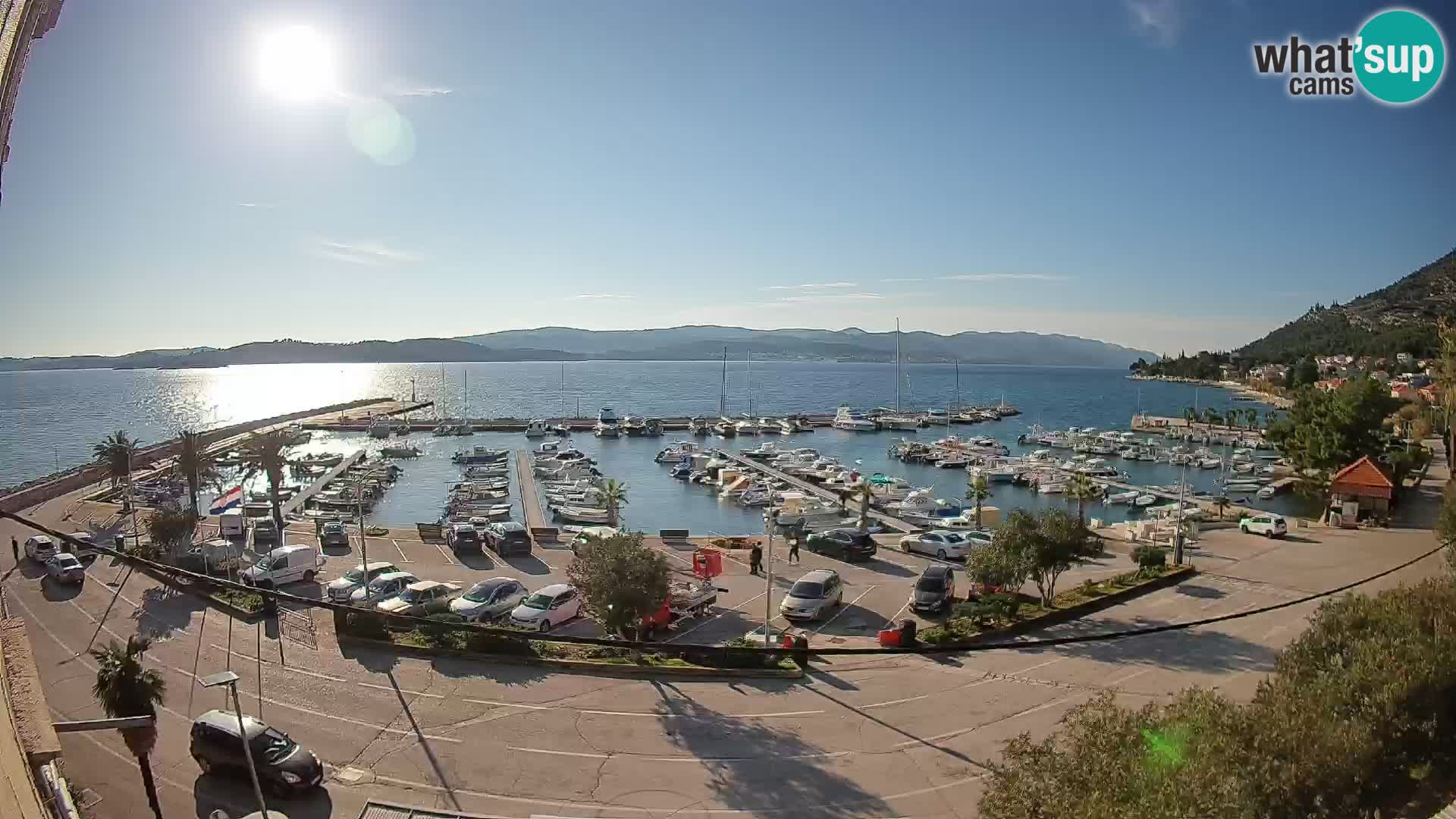 Webcam Orebić Riva – Ferry vers Korčula en direct