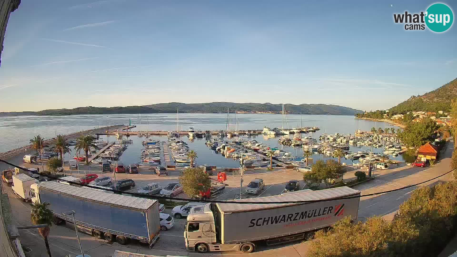 Webcam Orebić Riva – Ferry to Korčula Live