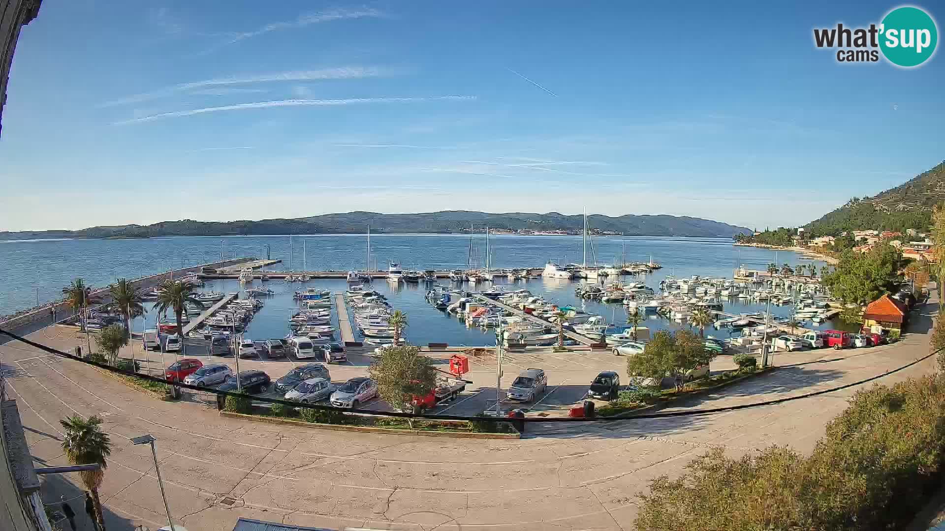 Webcam Orebić Uferpromenade – Fähre nach Korčula Live