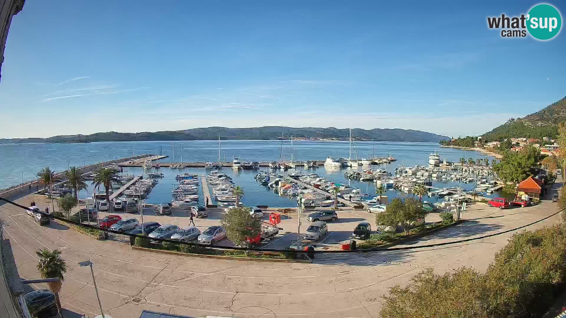 Webcam Orebić Riva – Ferry vers Korčula en direct