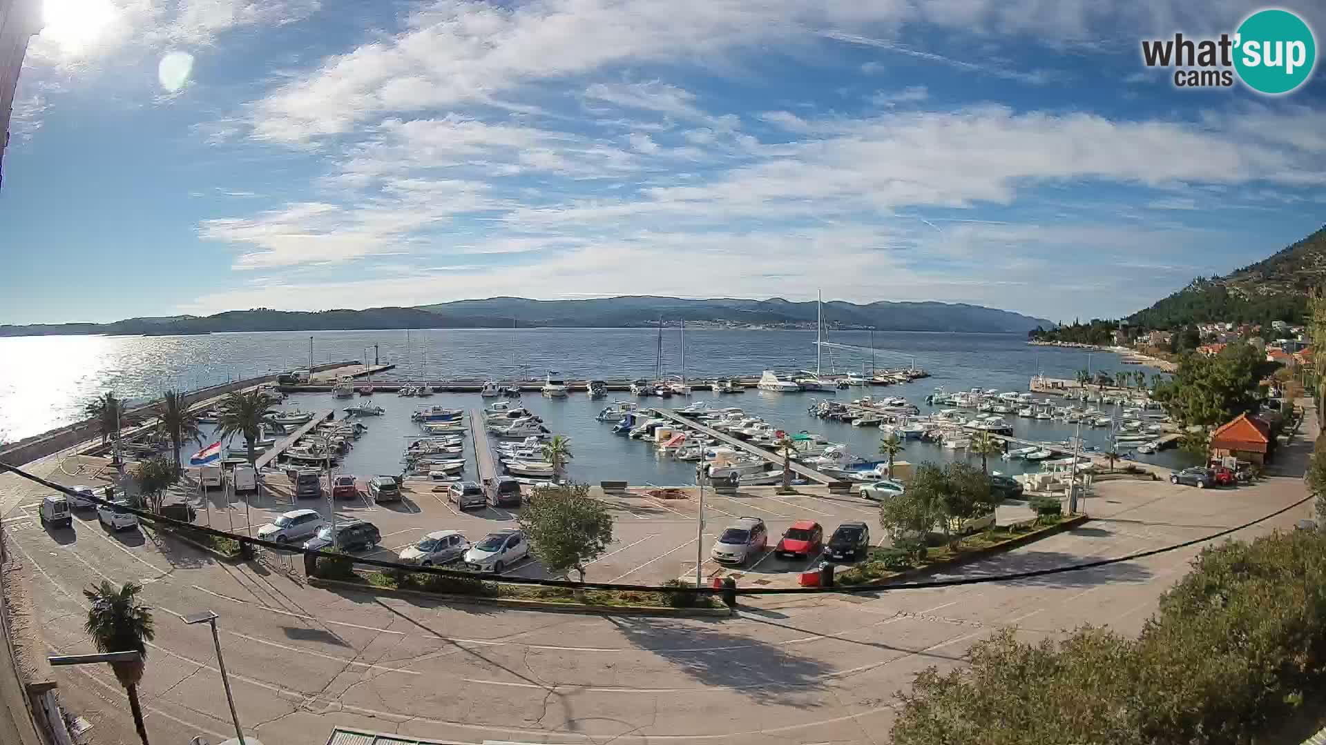Webcam Orebić Riva – Ferry vers Korčula en direct