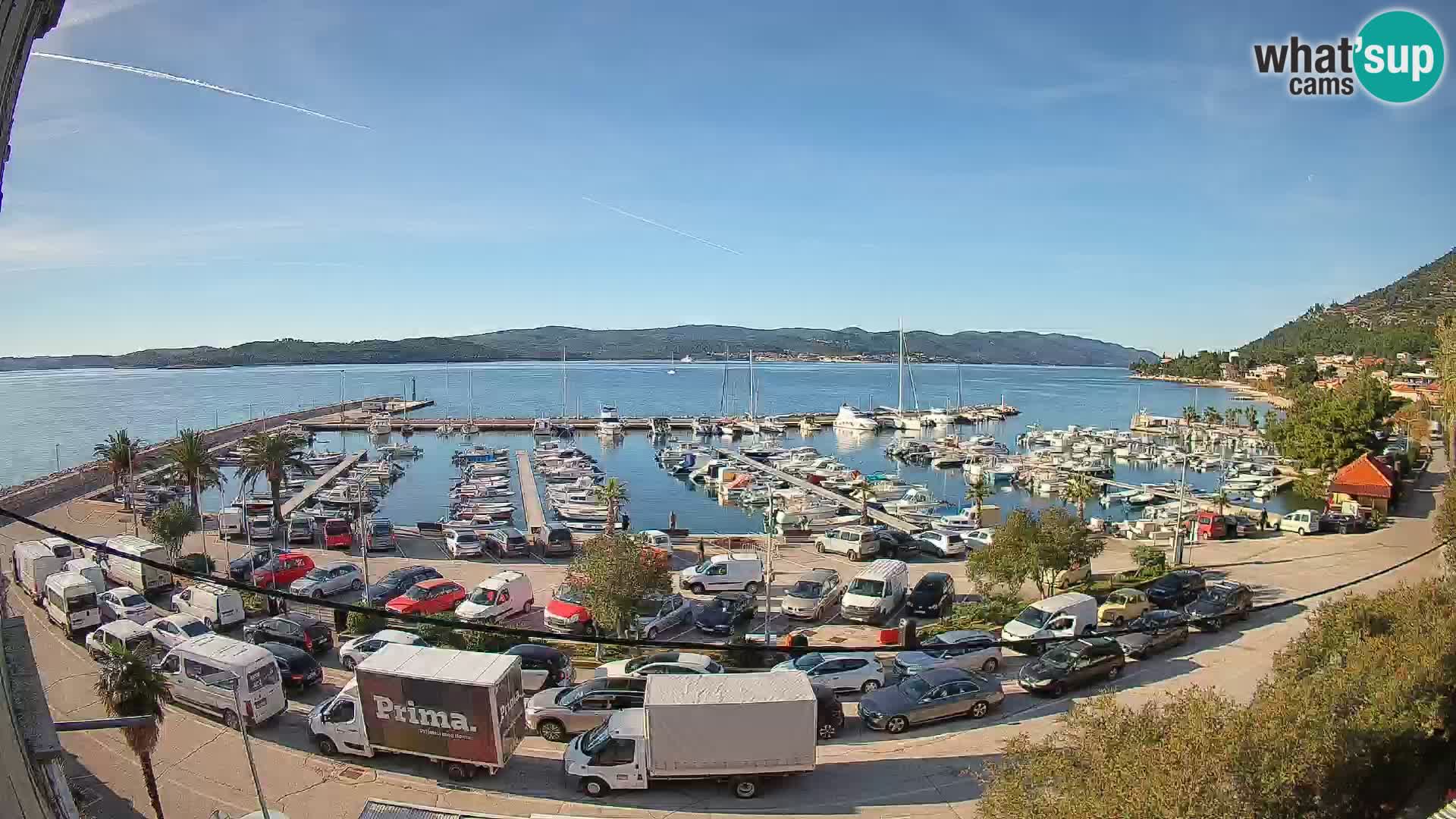Webcam Orebić Riva – Ferry a Korčula en vivo
