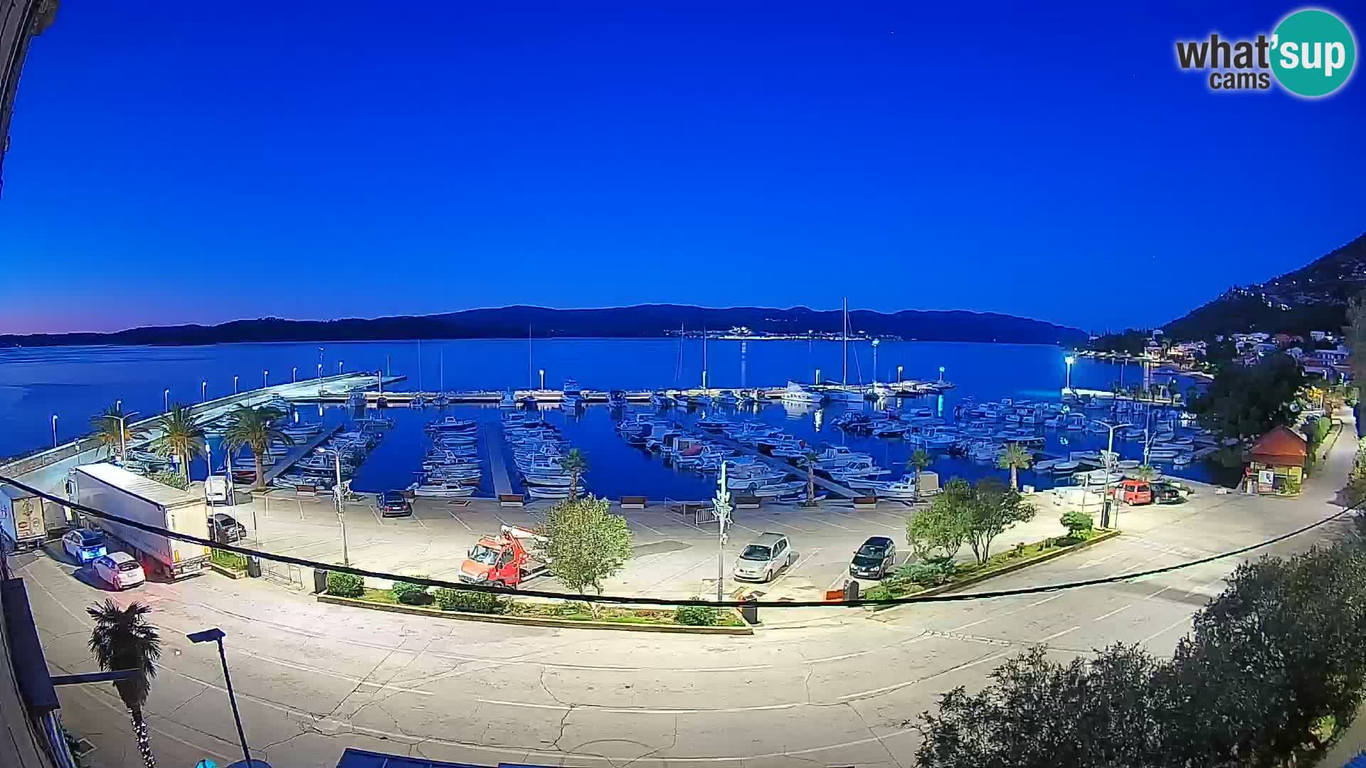 Webcam Orebić Riva – Ferry to Korčula Live