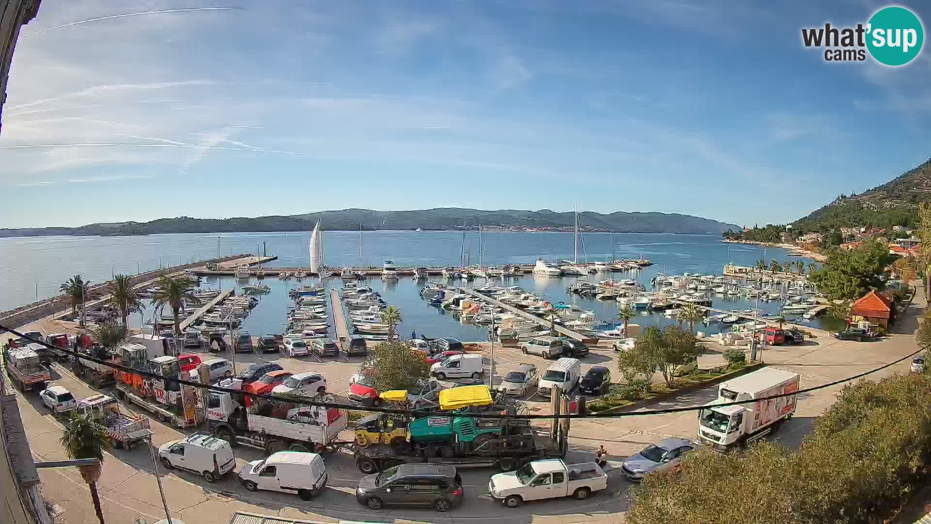 Webcam Orebić Riva – Ferry to Korčula Live