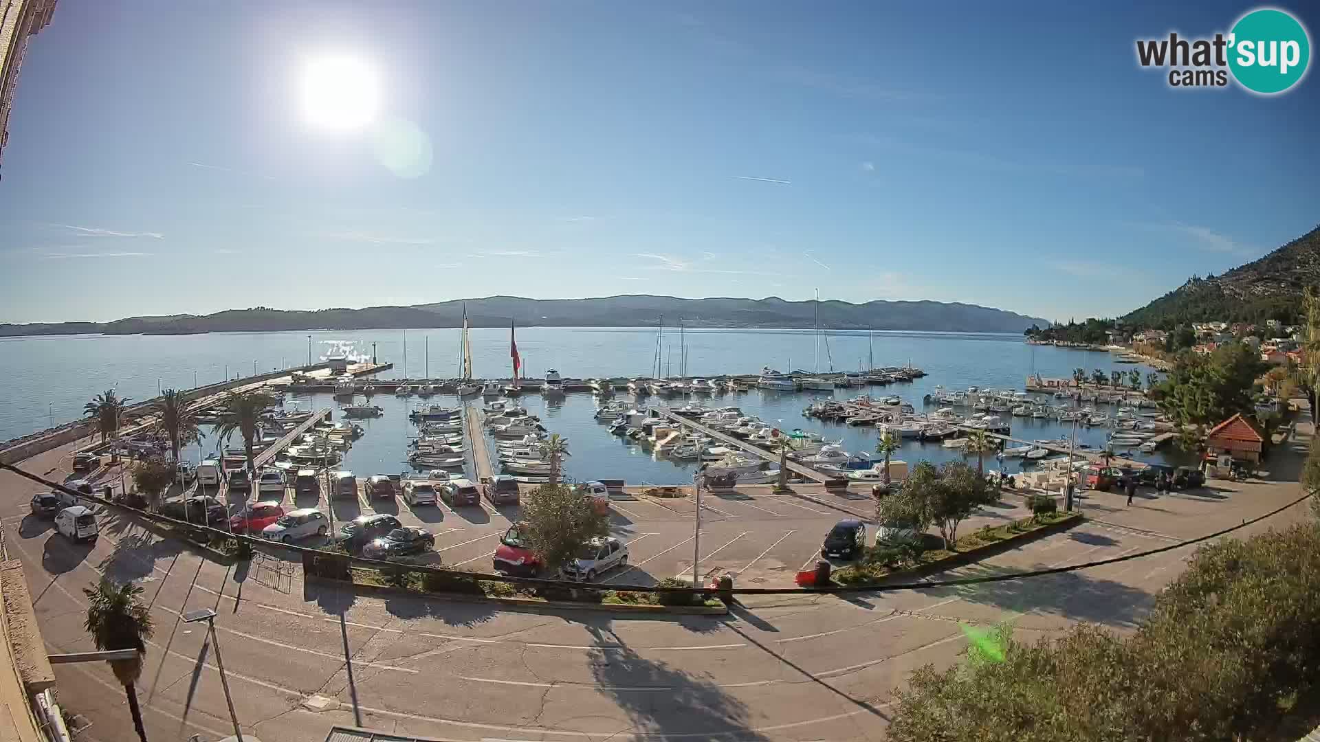 Webcam Orebić Riva – Ferry to Korčula Live