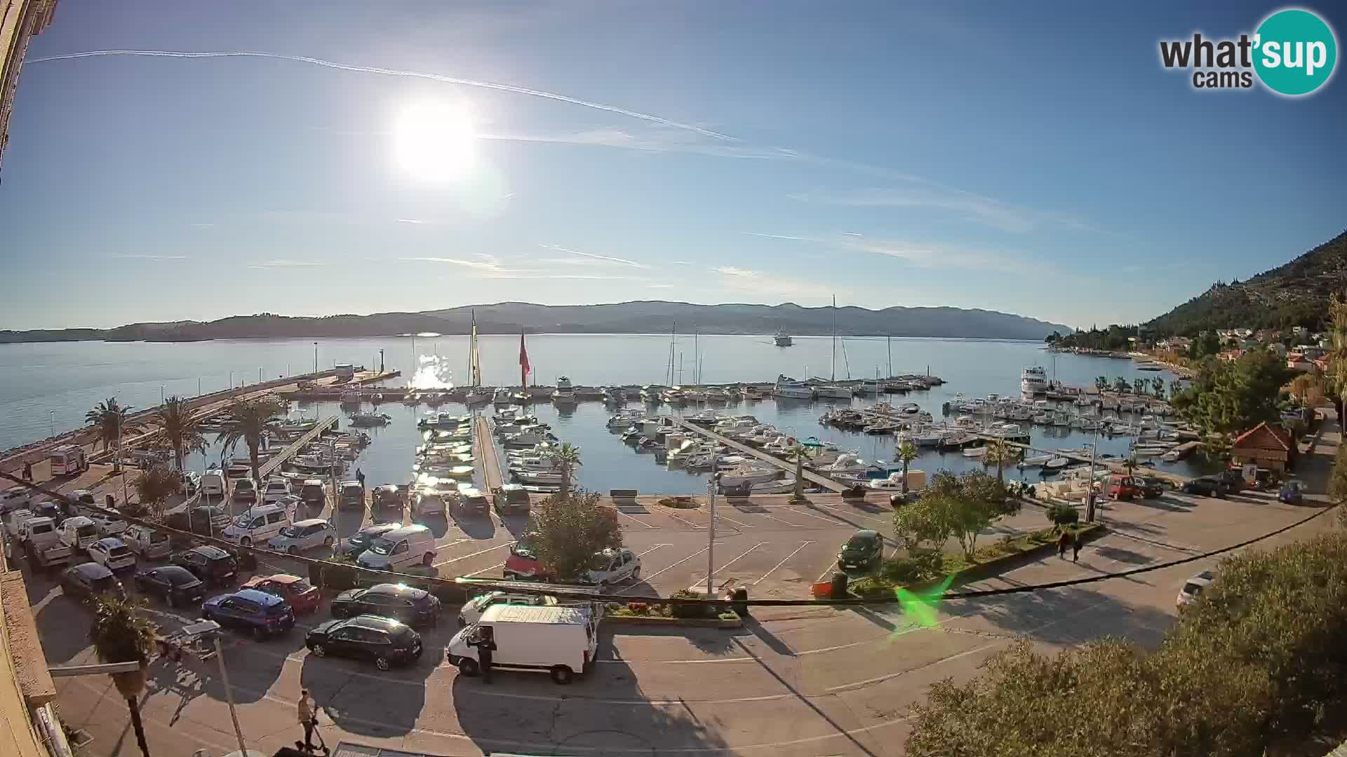 Webcam Orebić Riva – Ferry to Korčula Live