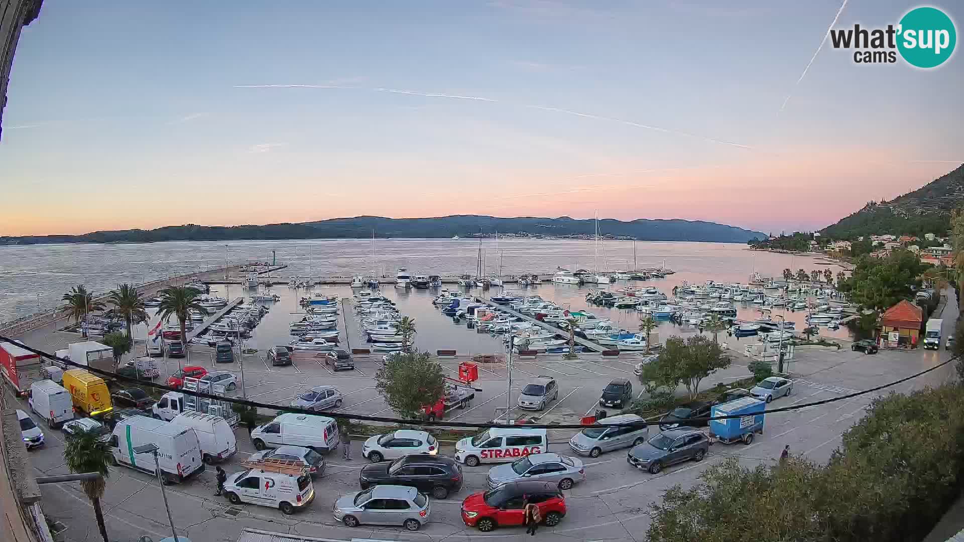 Web kamera Orebić Riva – Trajekt za Korčulu uživo