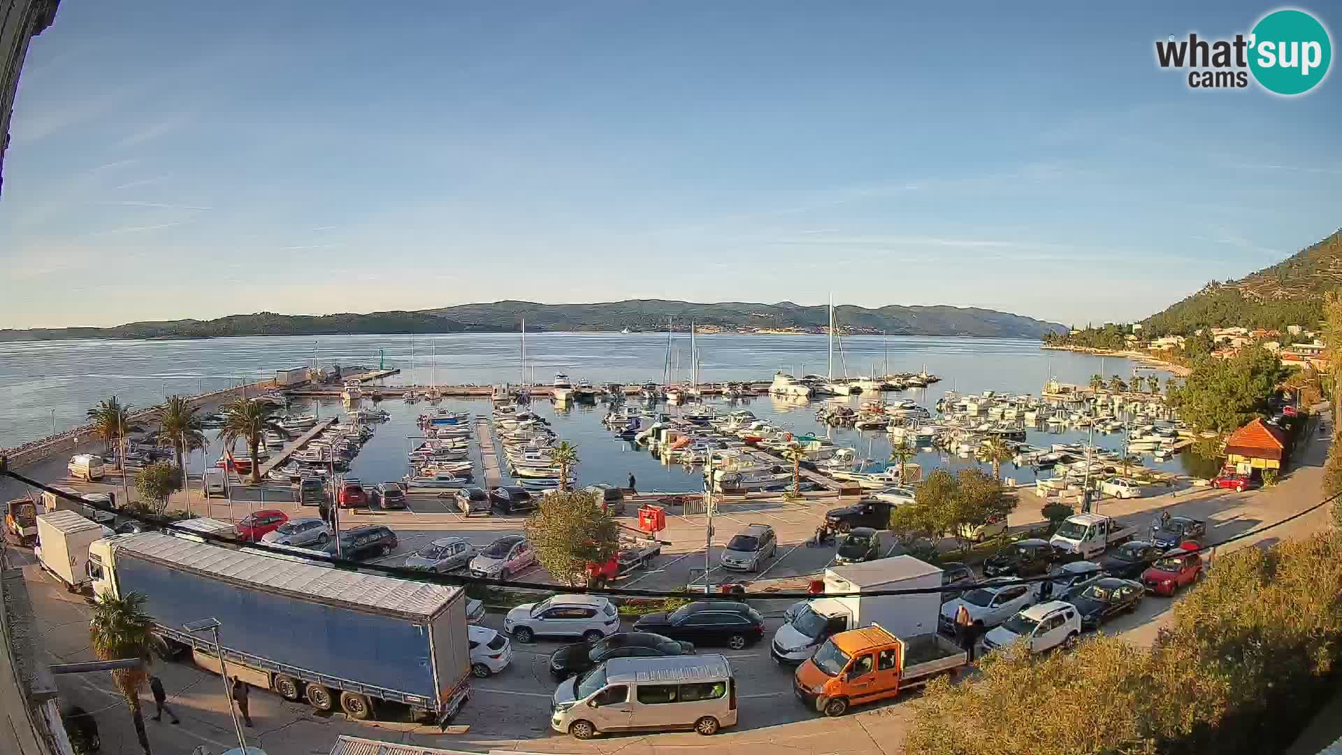 Webcam Orebić Riva – Ferry to Korčula Live