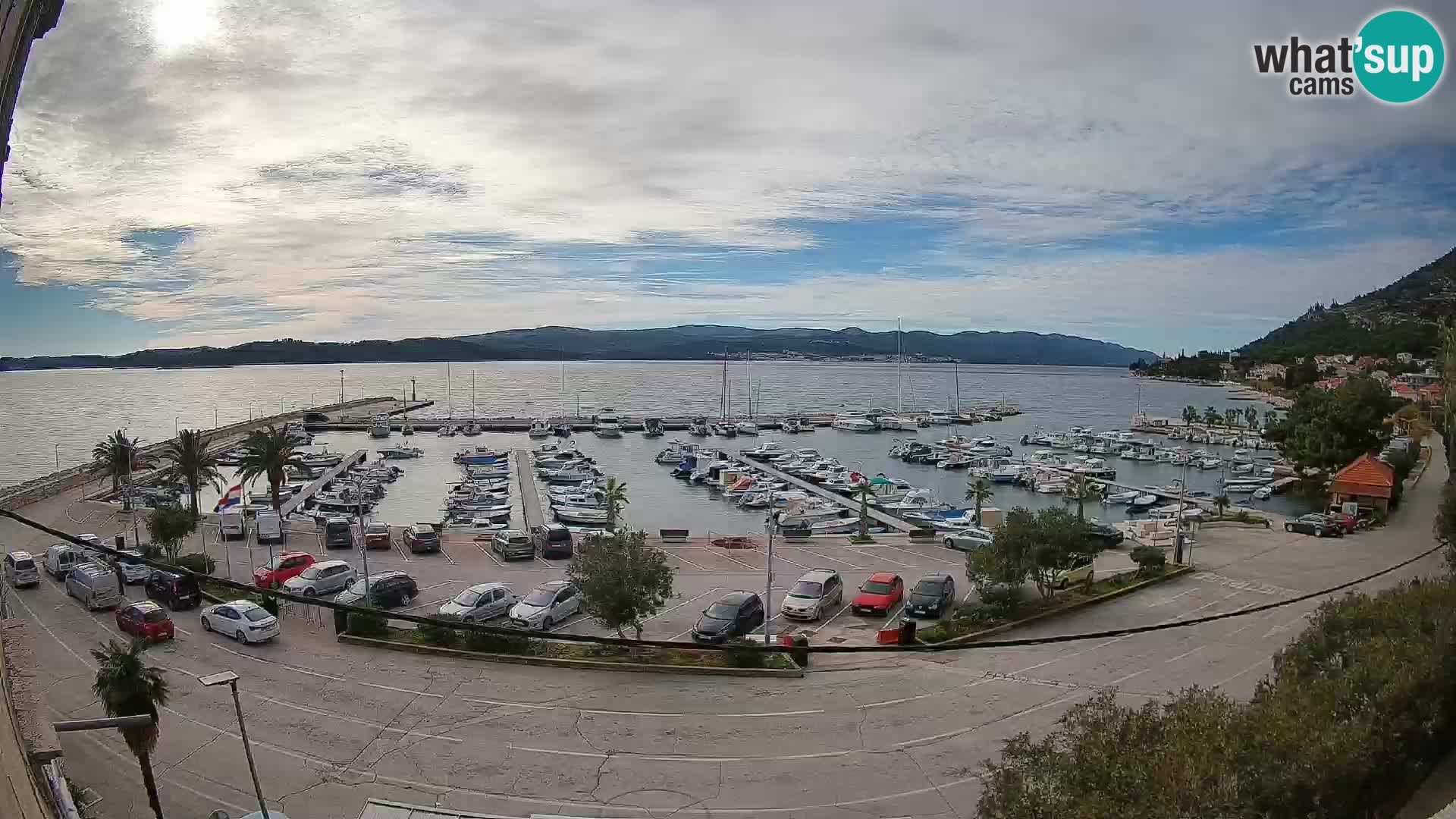 Webcam Orebić Riva – Ferry to Korčula Live