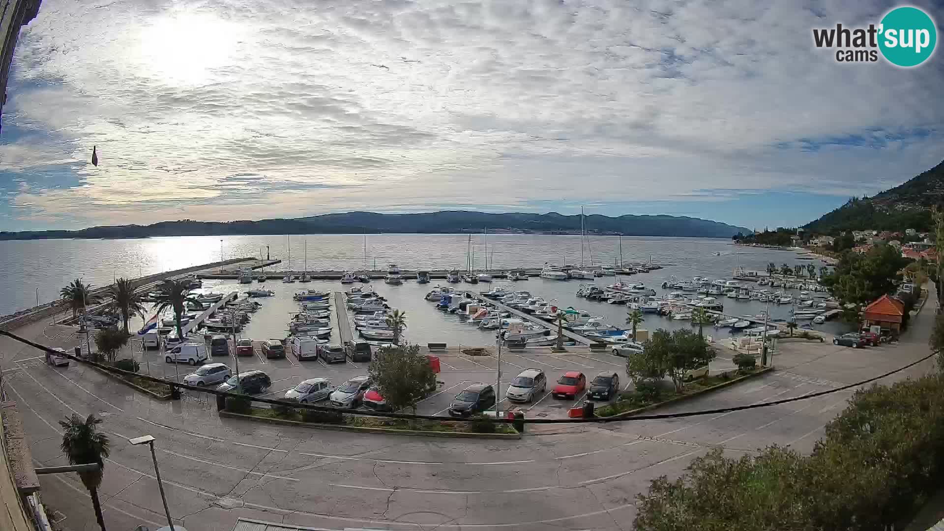 Webcam Orebić Riva – Ferry vers Korčula en direct