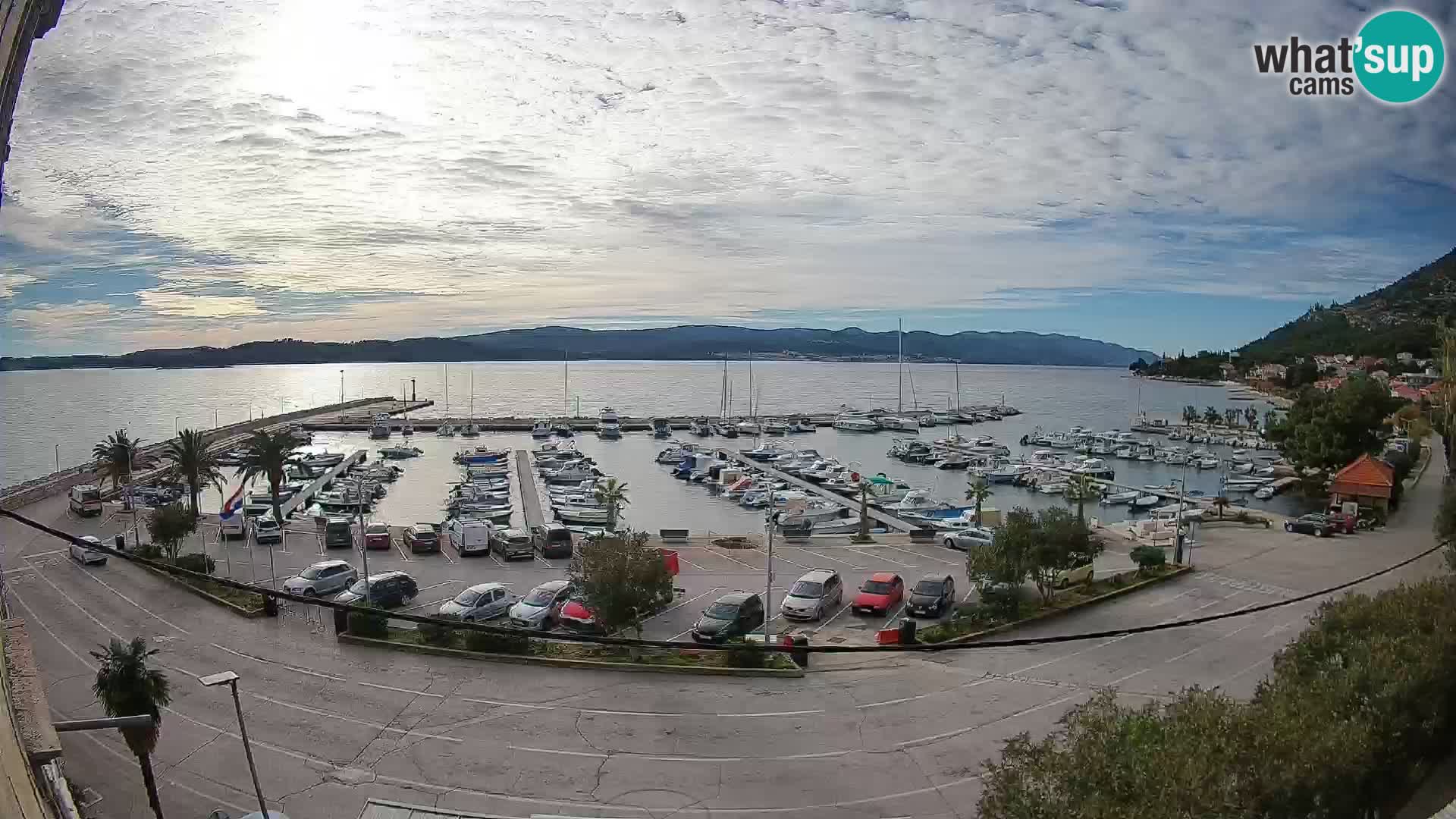 Webcam Orebić Riva – Ferry to Korčula Live
