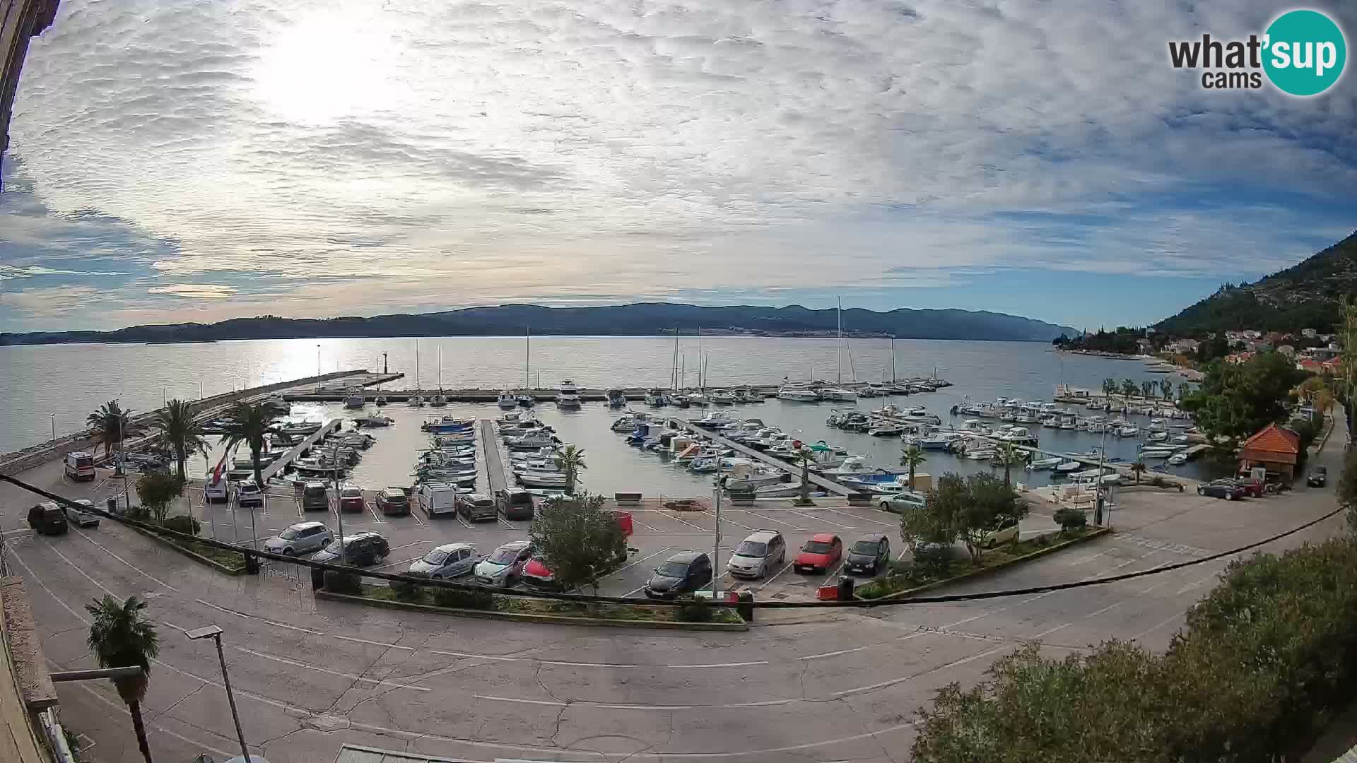 Webcam Orebić Riva – Ferry to Korčula Live