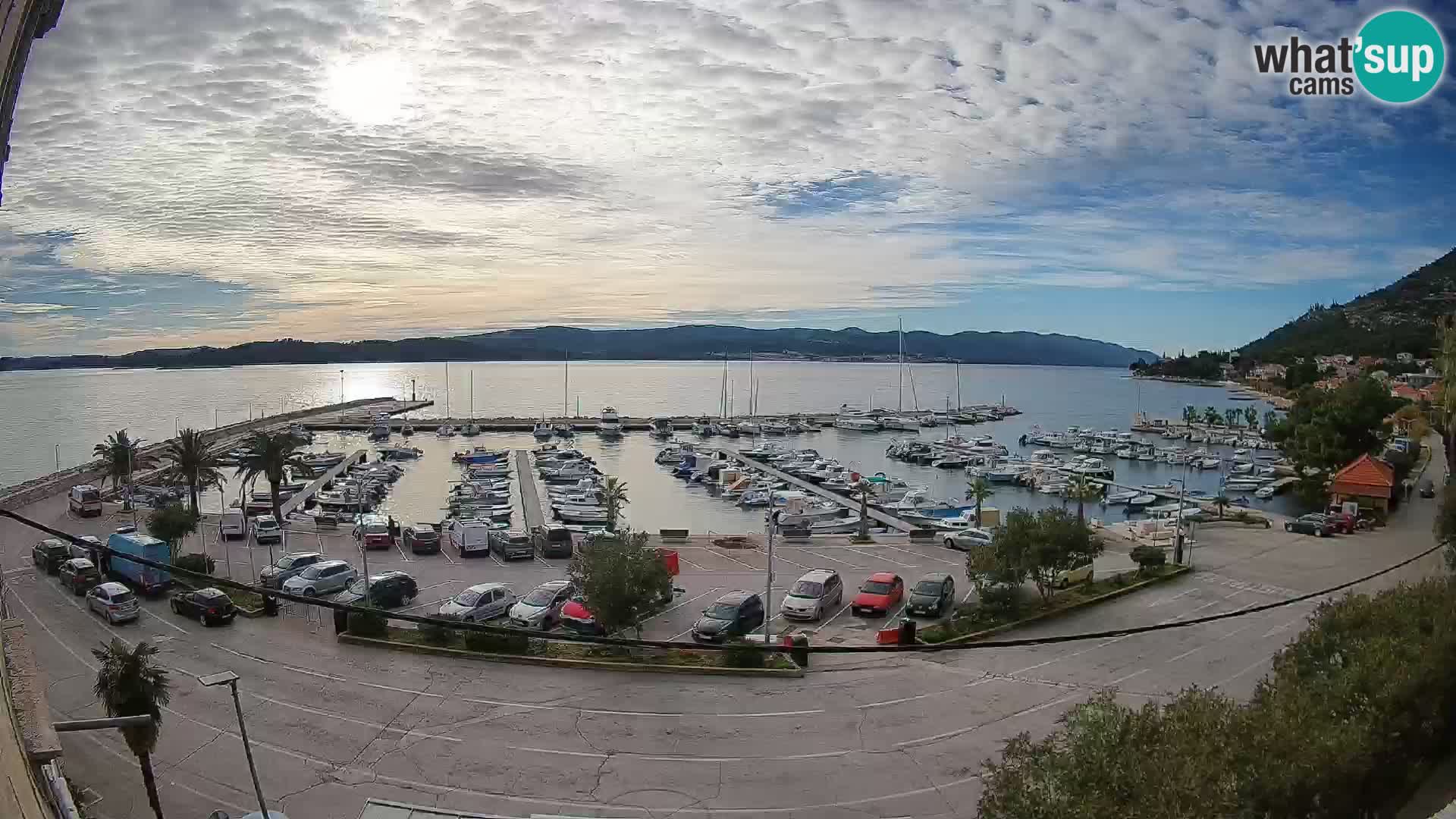 Webcam Orebić Uferpromenade – Fähre nach Korčula Live