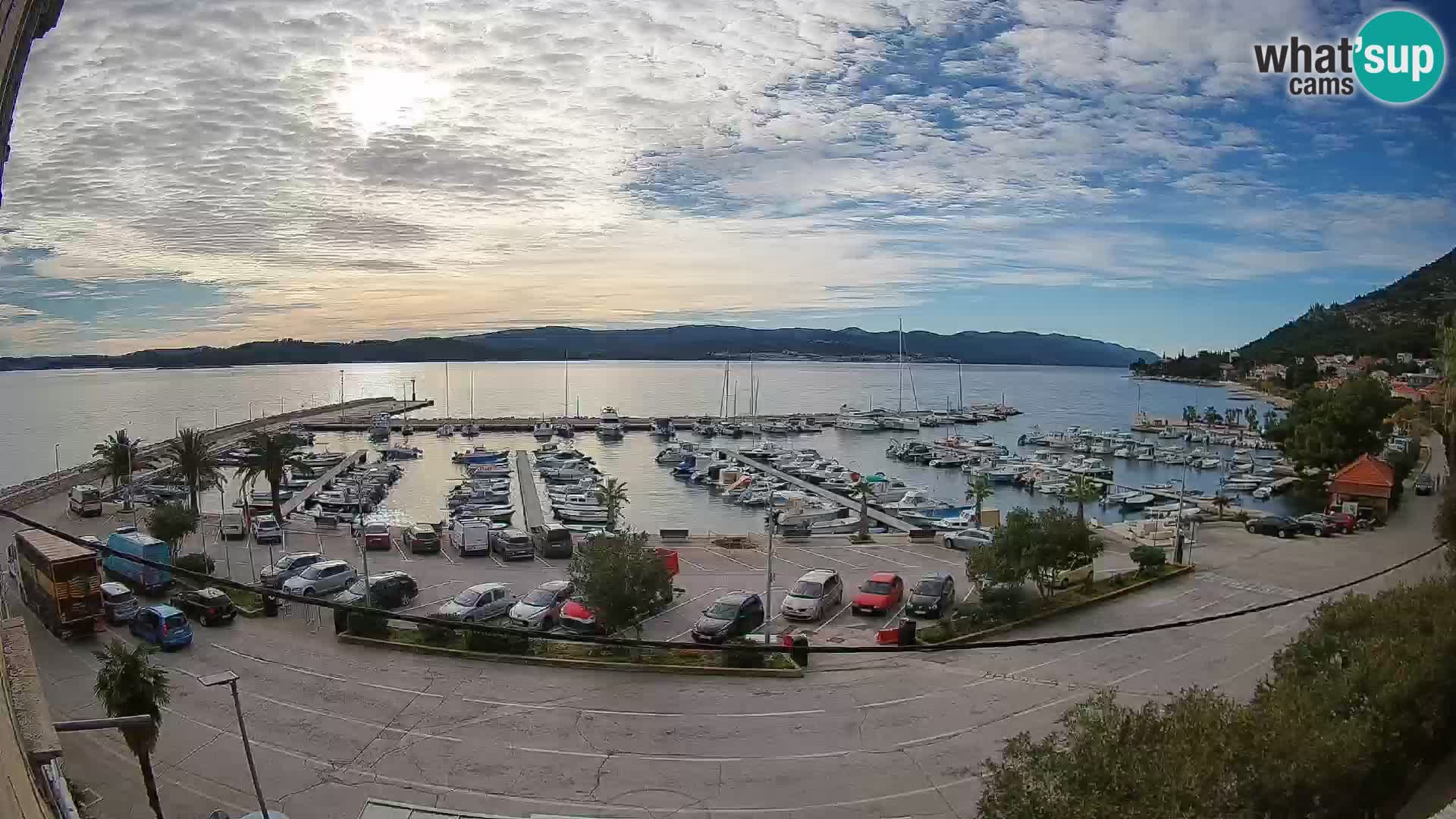 Webcam Orebić Riva – Ferry to Korčula Live