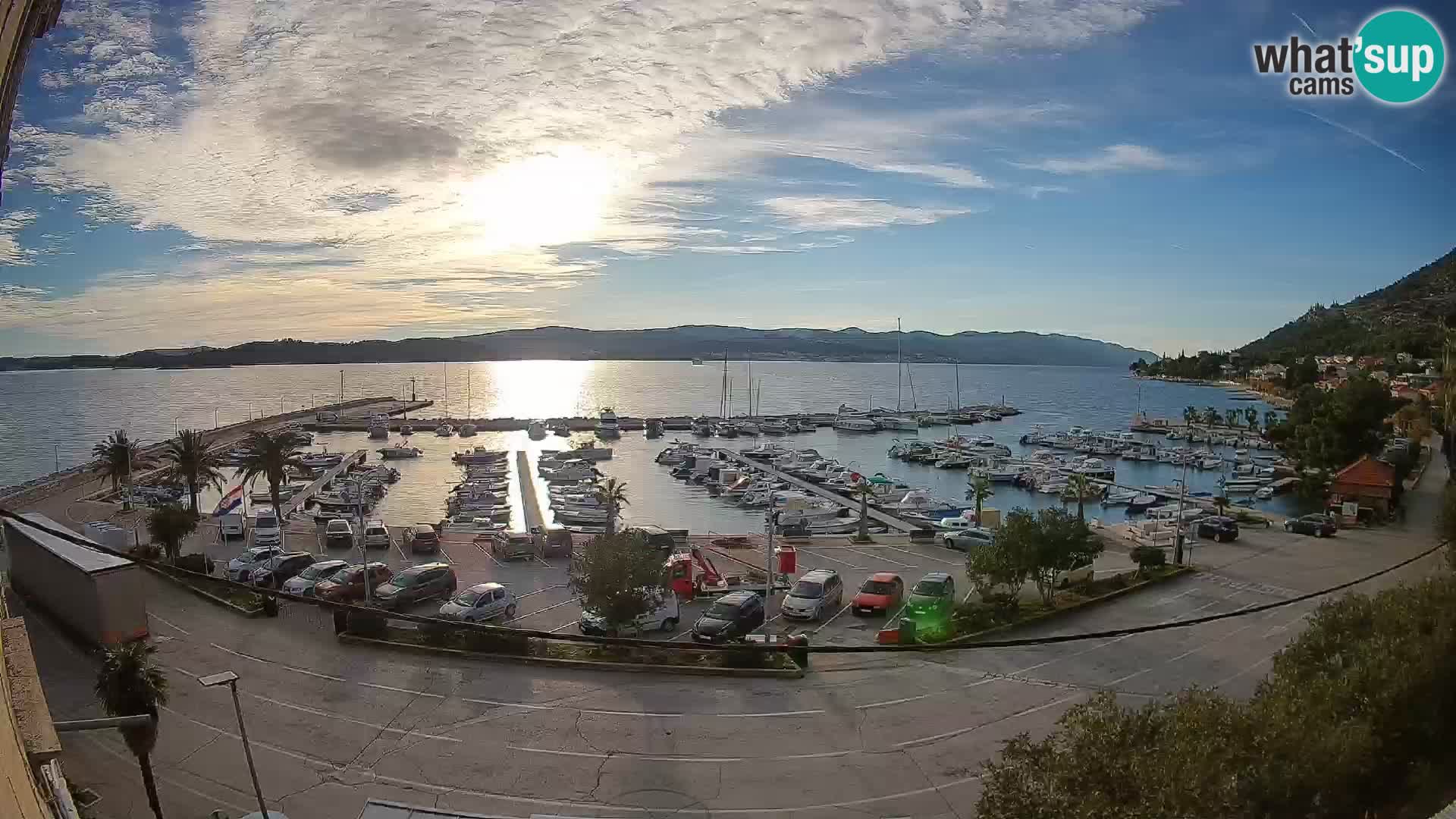 Web kamera Orebić Riva – Trajekt za Korčulu uživo