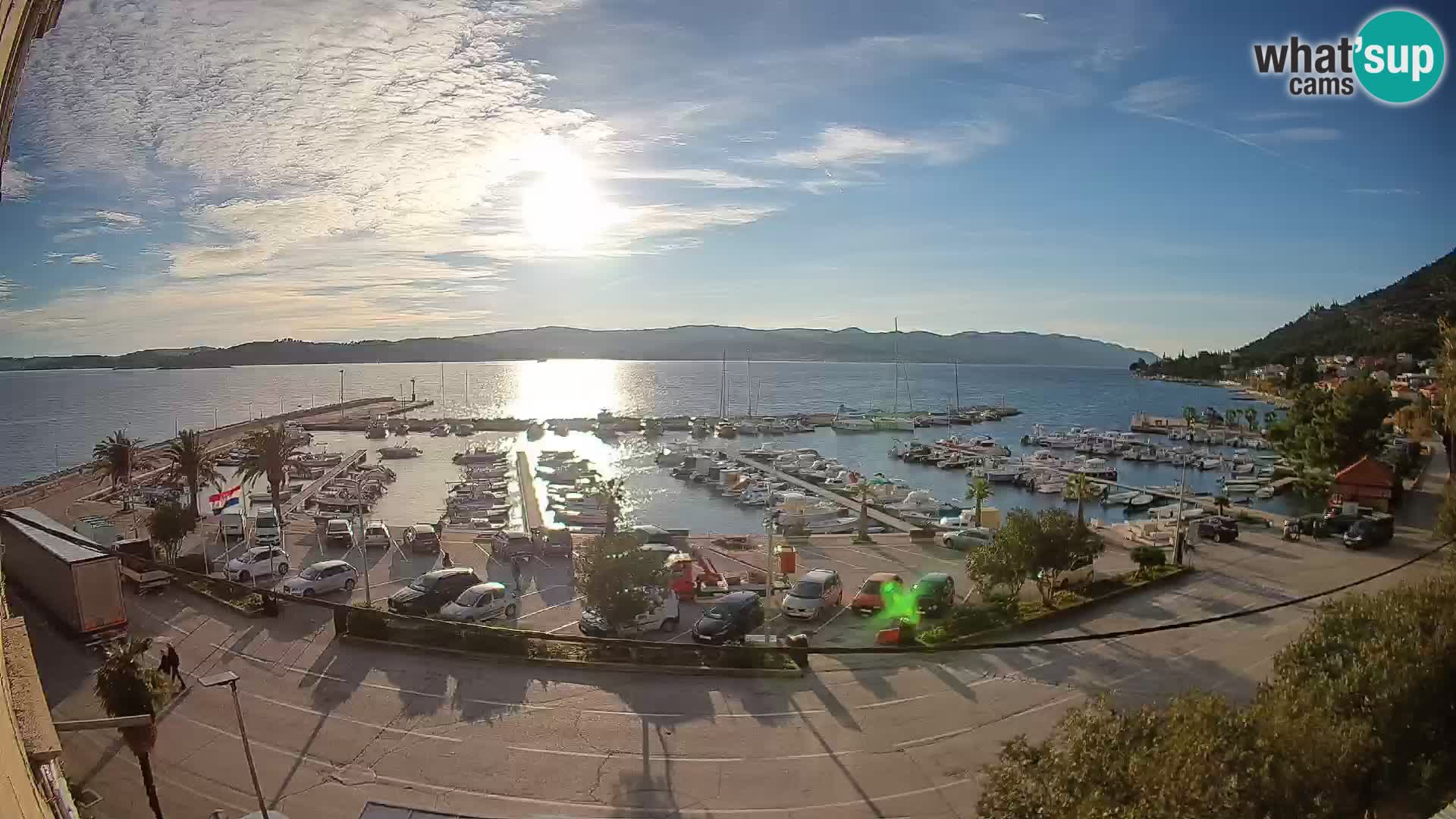 Webcam Orebić Riva – Ferry to Korčula Live