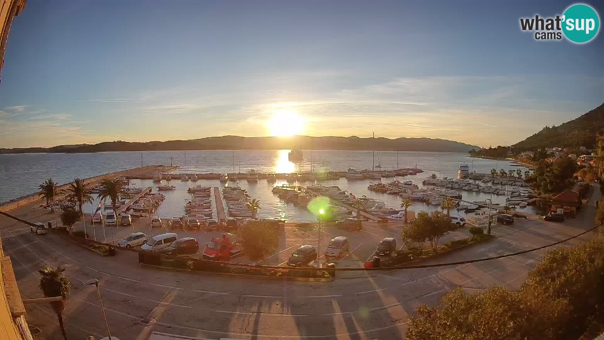 Webcam Orebić Riva – Ferry to Korčula Live