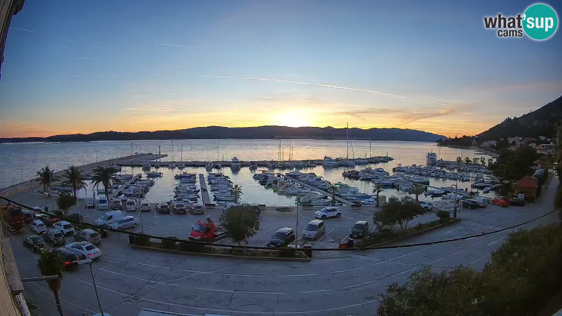 Webcam Orebić Uferpromenade – Fähre nach Korčula Live