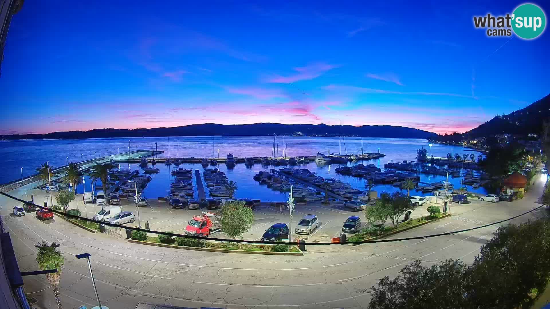Webcam Orebić Riva – Ferry a Korčula en vivo