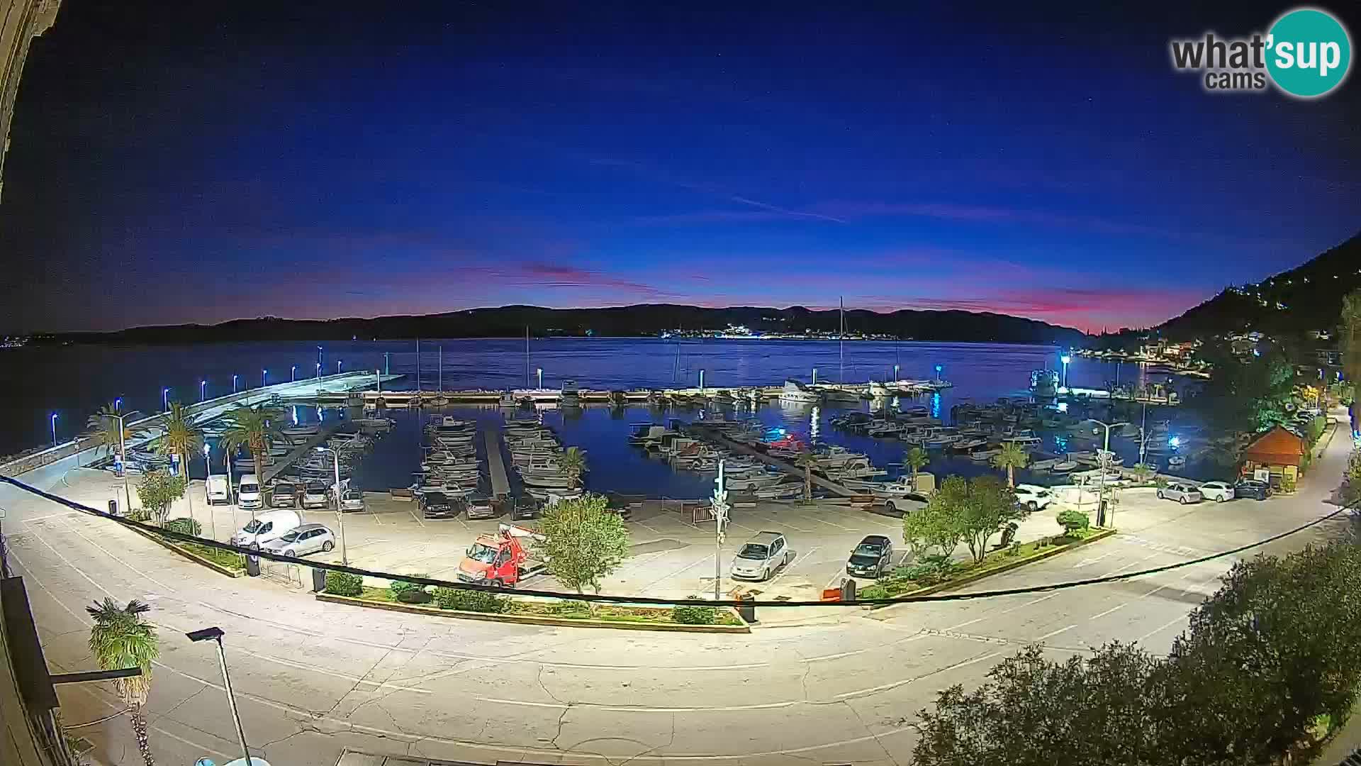 Spletna kamera Orebić Riva – Trajekt za Korčulo v živo