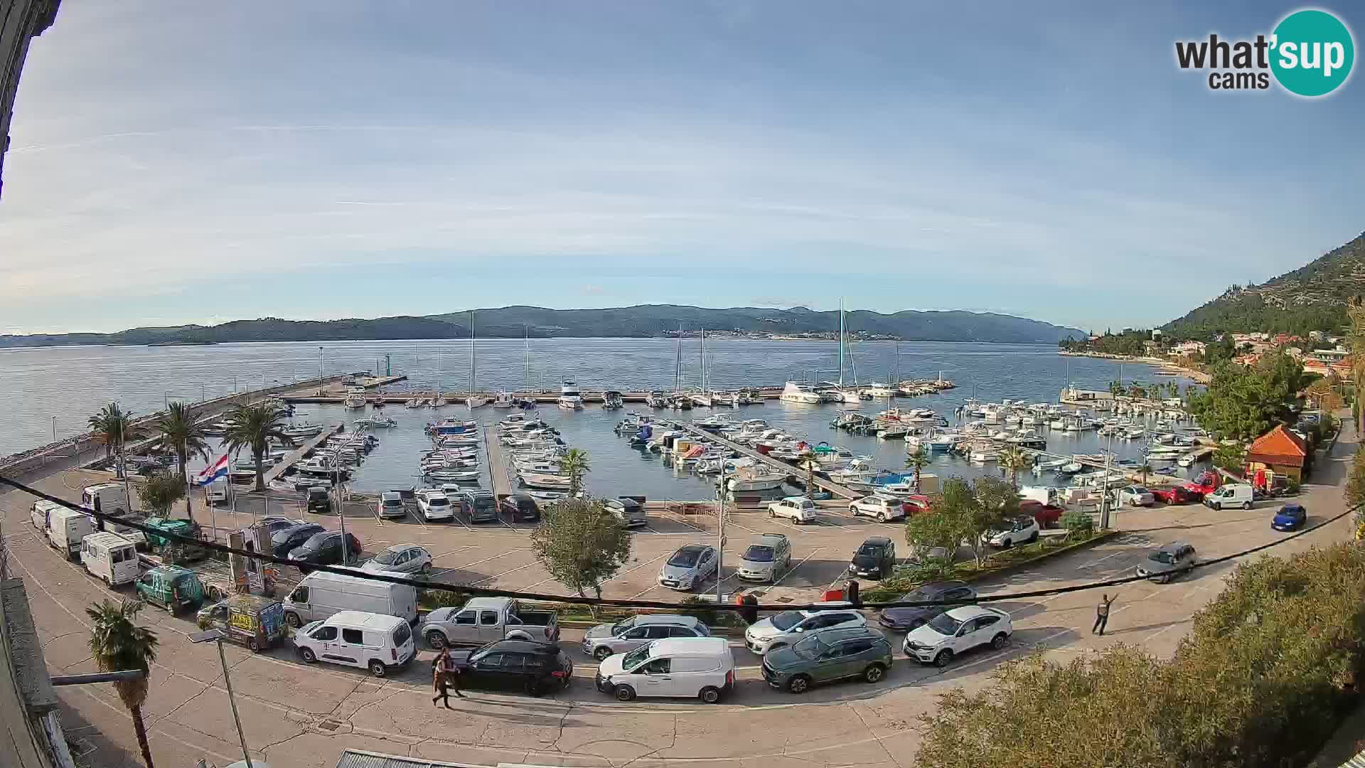 Webcam Orebić Riva – Ferry vers Korčula en direct