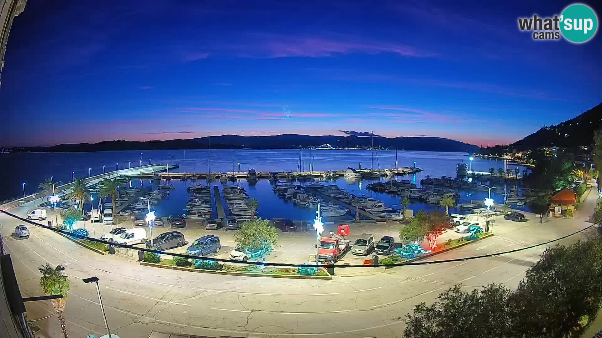 Webcam Orebić Riva – Ferry a Korčula en vivo
