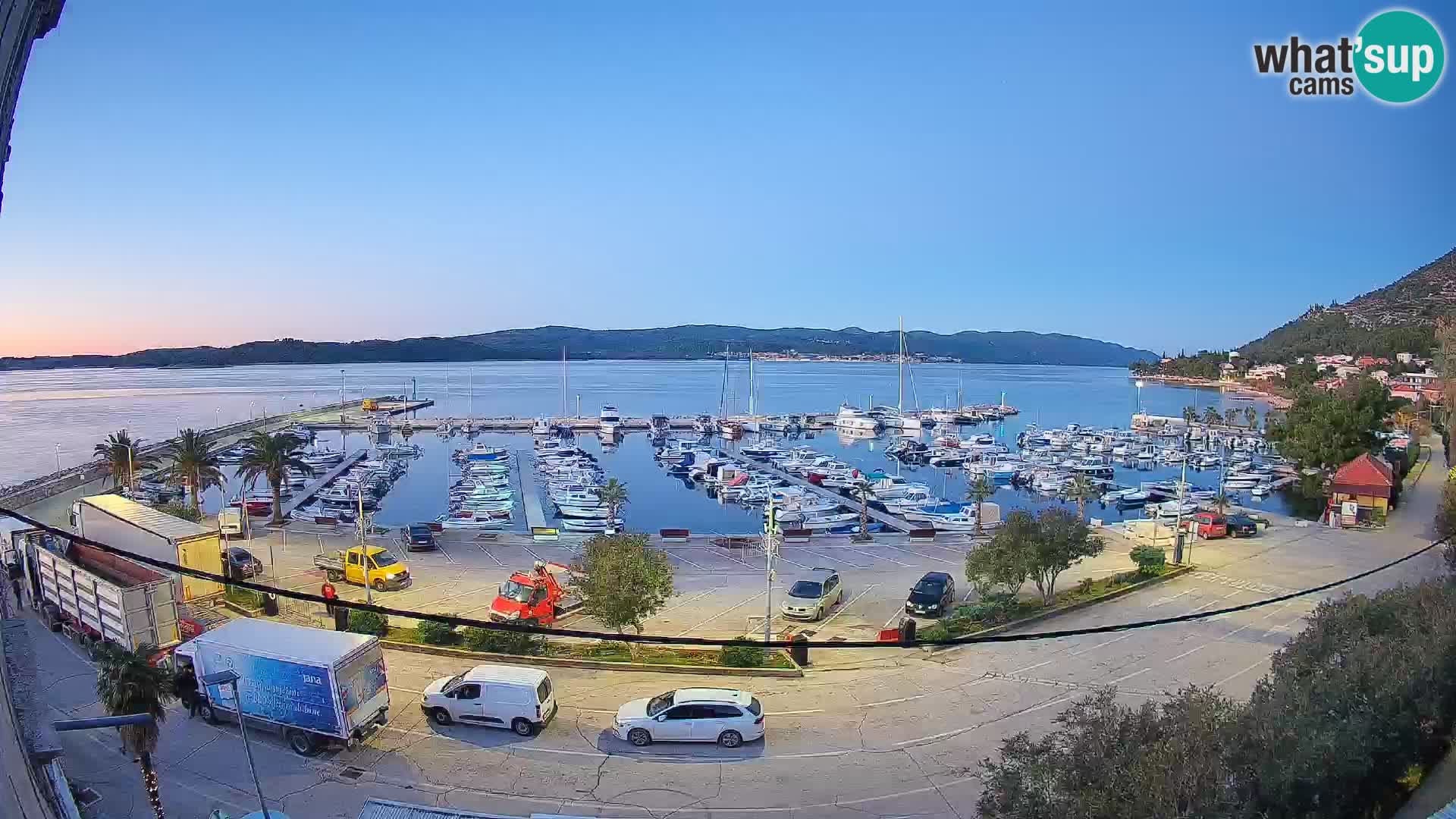 Webcam Orebić Riva – Ferry to Korčula Live