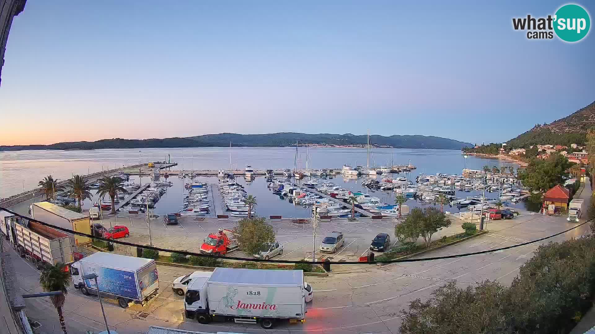 Webcam Orebić Riva – Ferry a Korčula en vivo