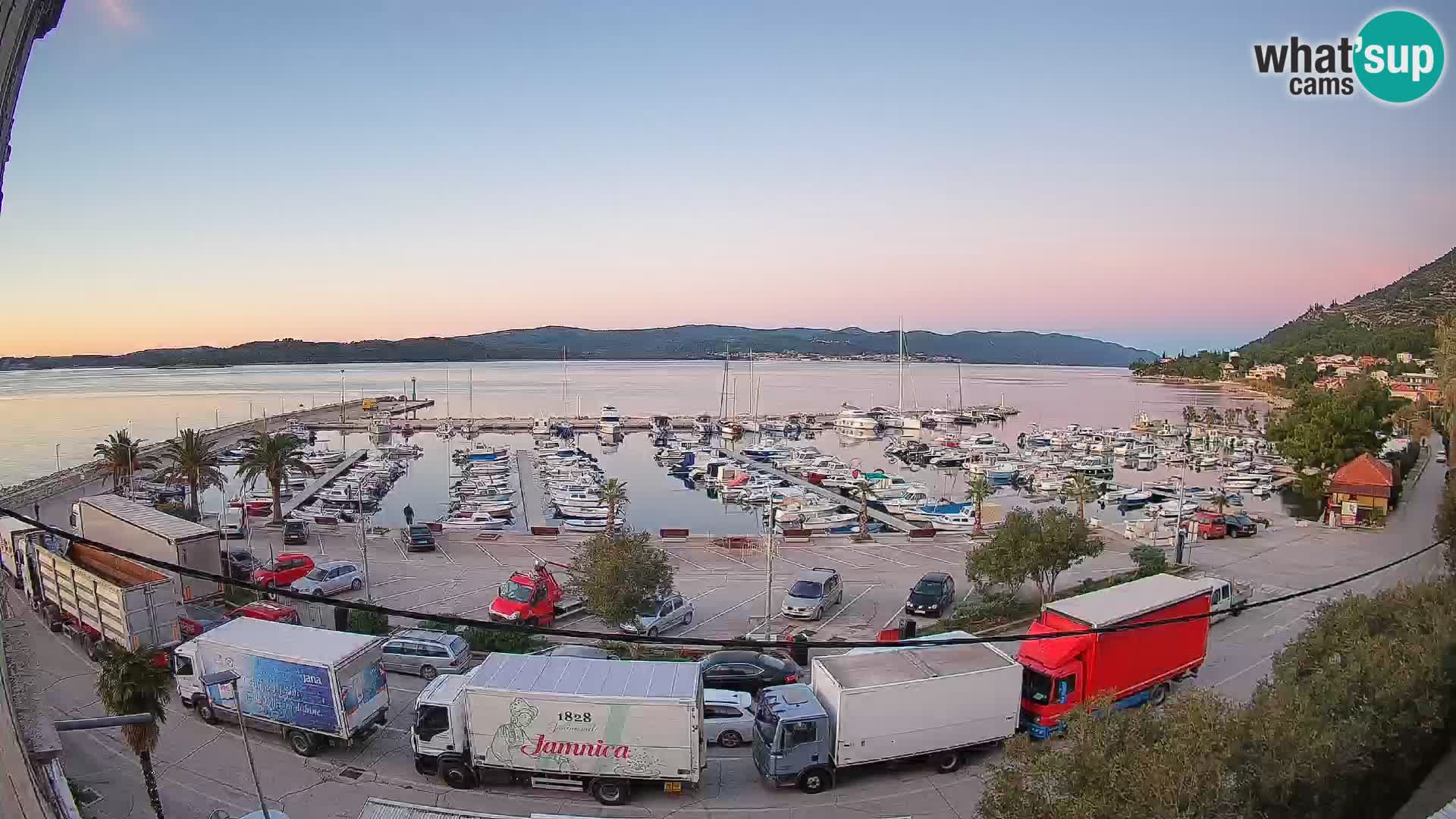 Webcam Orebić Uferpromenade – Fähre nach Korčula Live