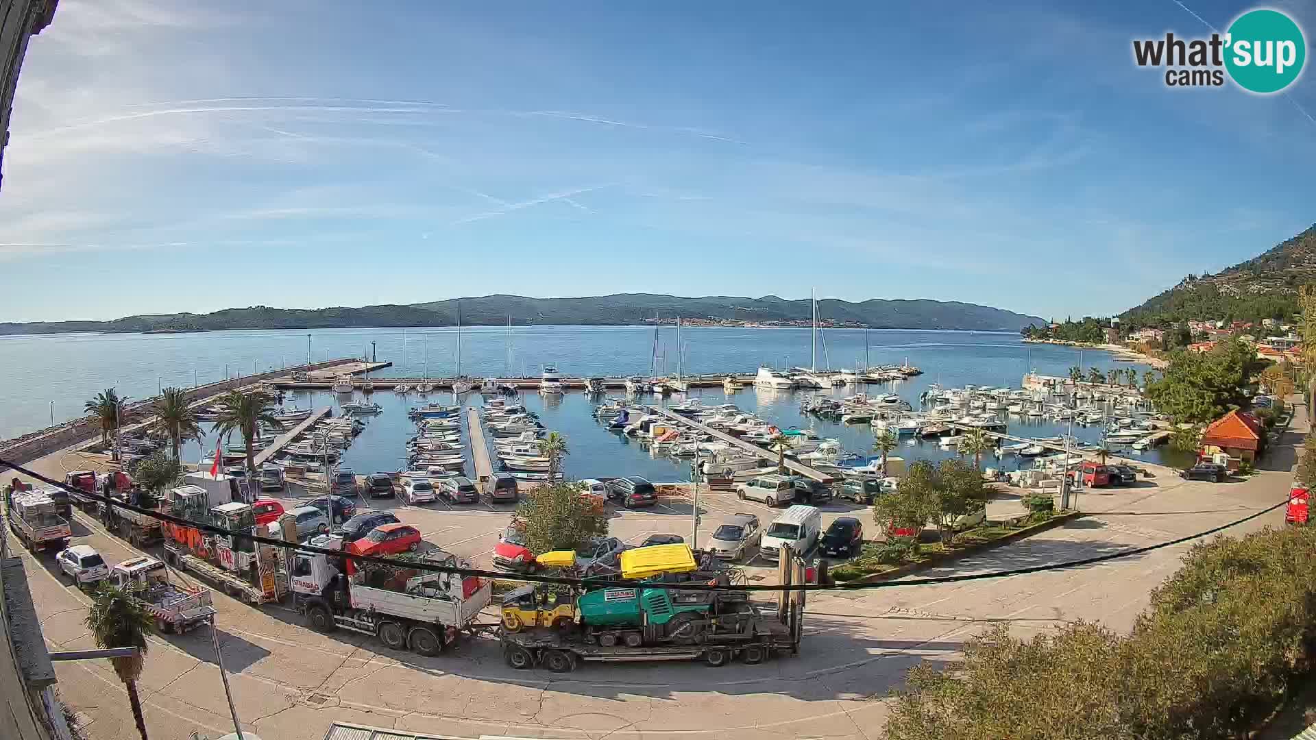 Webcam Orebić Uferpromenade – Fähre nach Korčula Live
