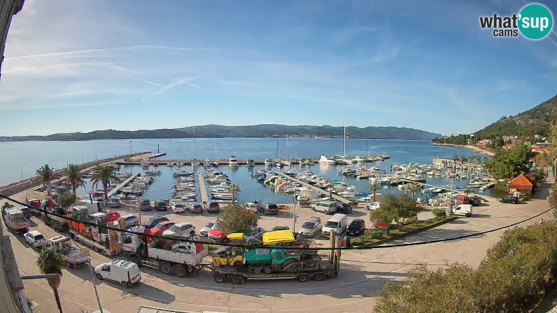 Webcam Orebić Riva – Ferry to Korčula Live
