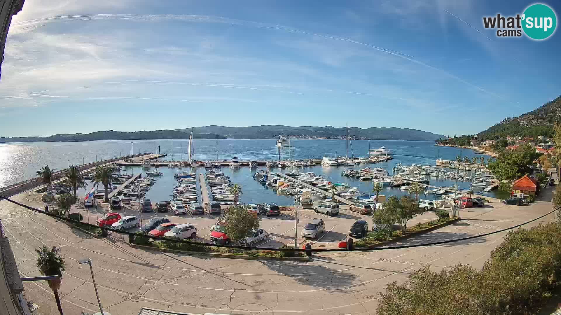 Web kamera Orebić Riva – Trajekt za Korčulu uživo