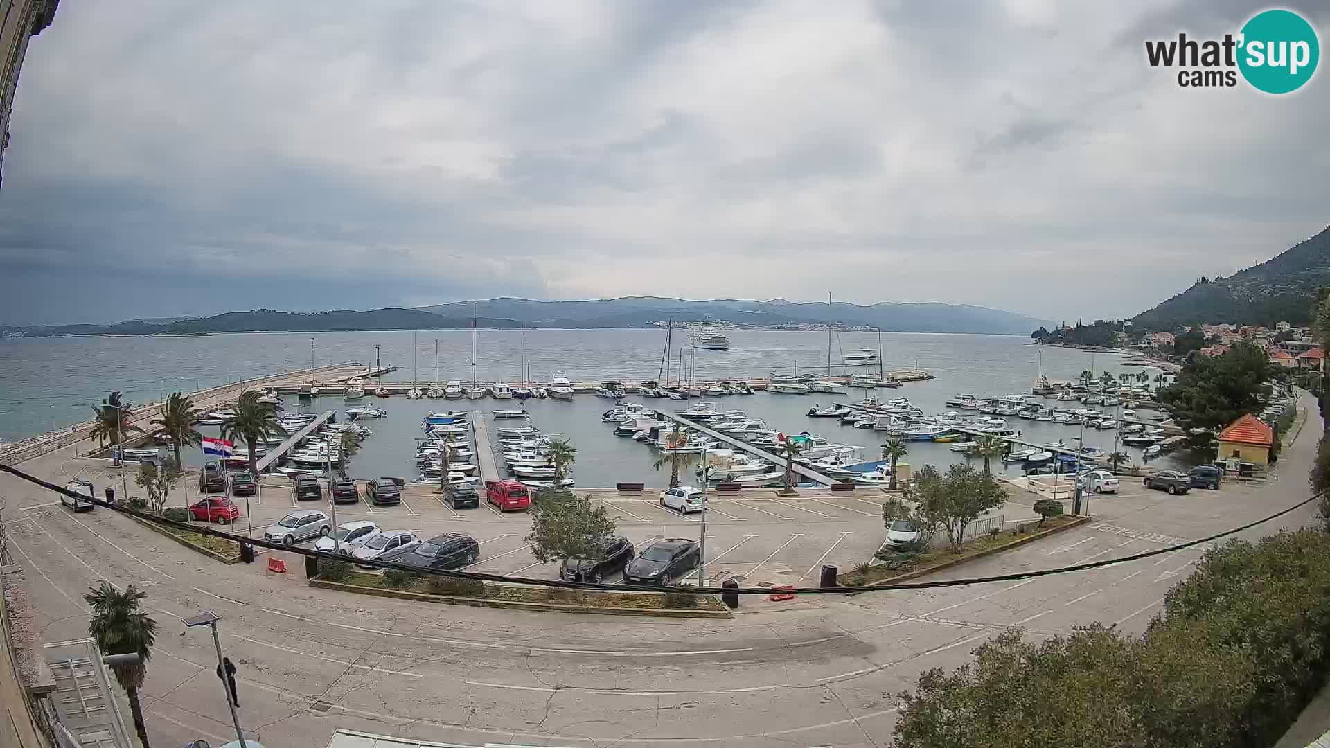 Webcam Orebić Riva – Ferry to Korčula Live