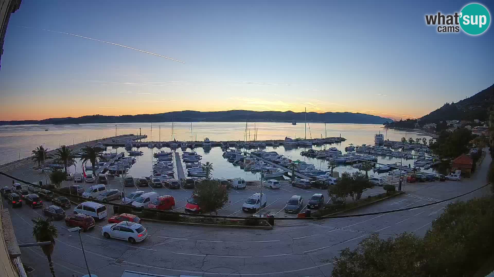 Webcam Orebić Riva – Ferry a Korčula en vivo