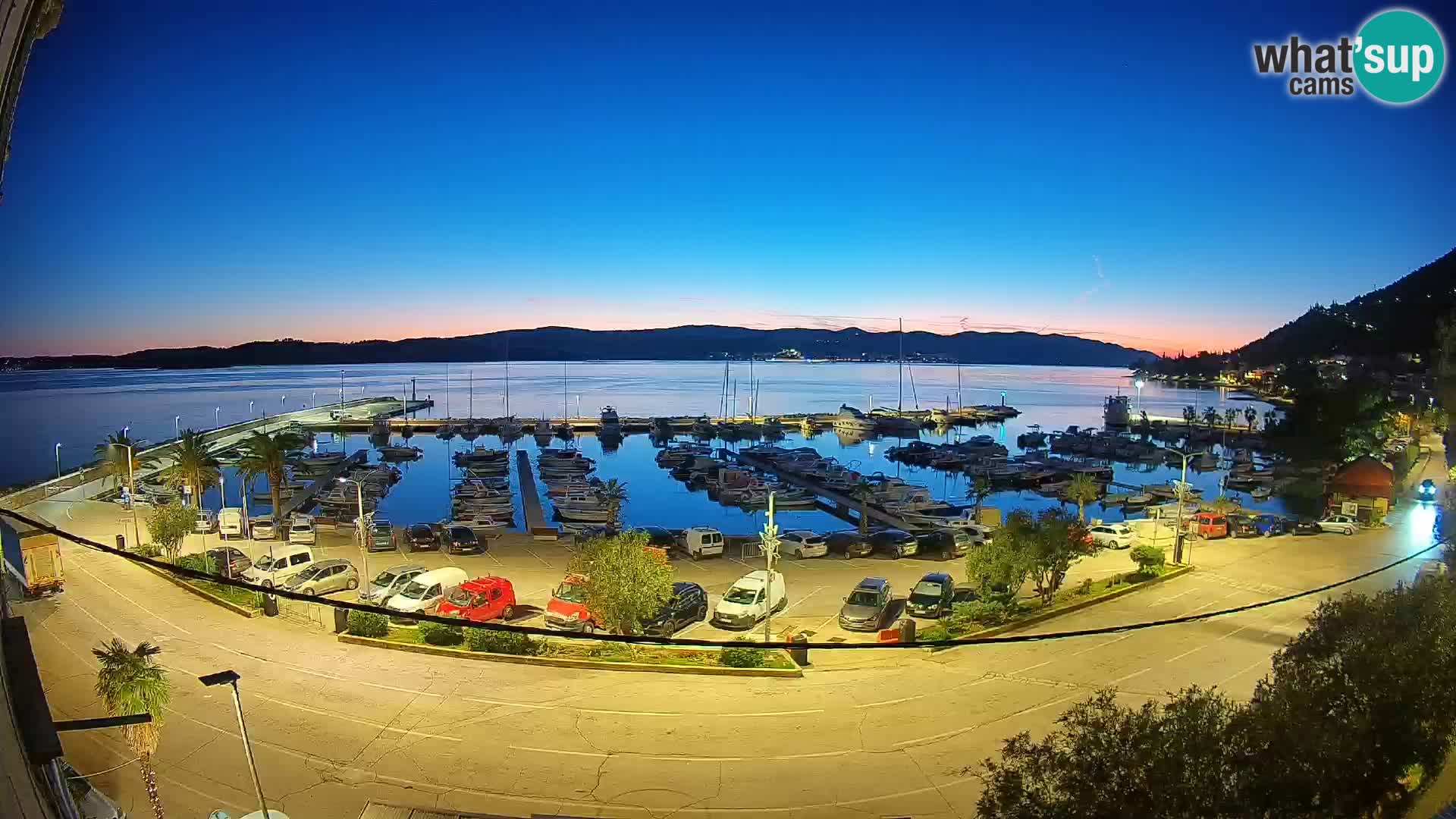 Webcam Orebić Riva – Ferry a Korčula en vivo