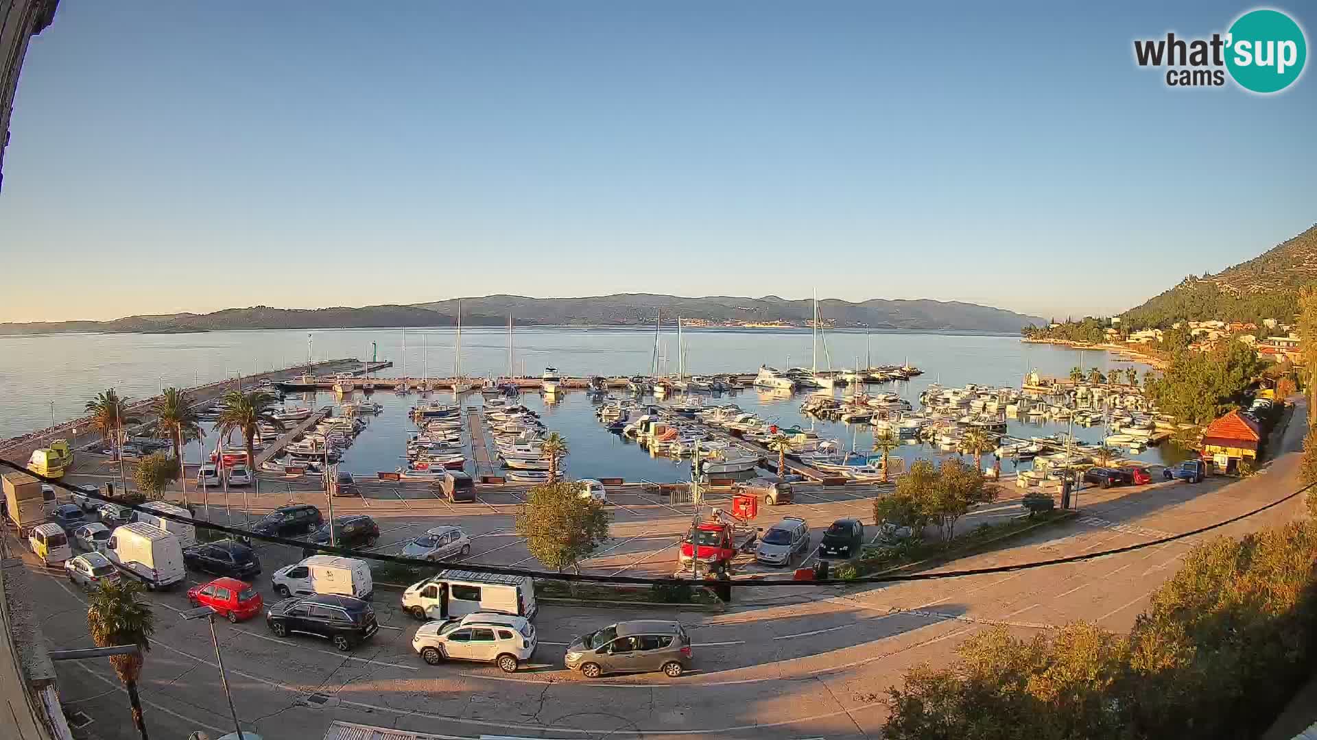 Webcam Orebić Riva – Ferry a Korčula en vivo