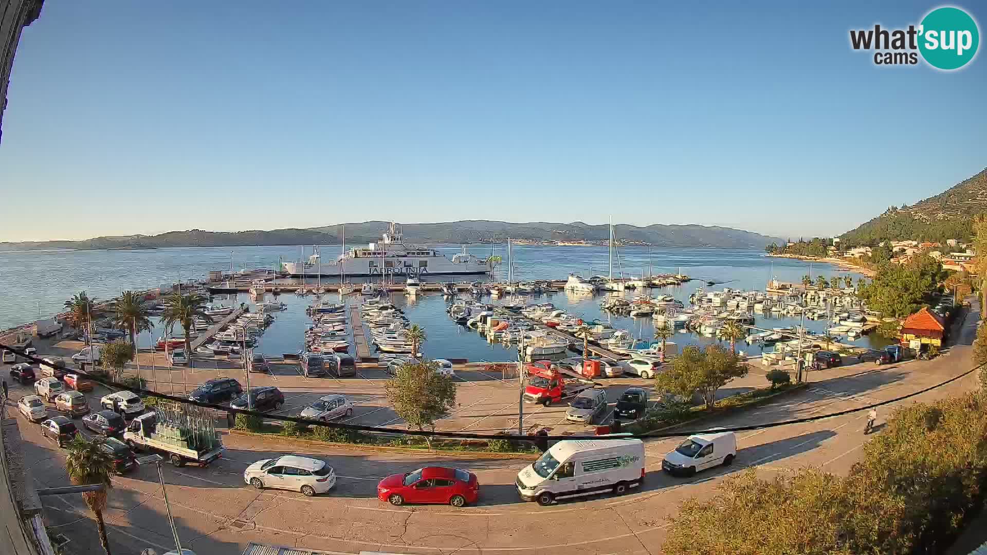 Webcam Orebić Riva – Ferry to Korčula Live