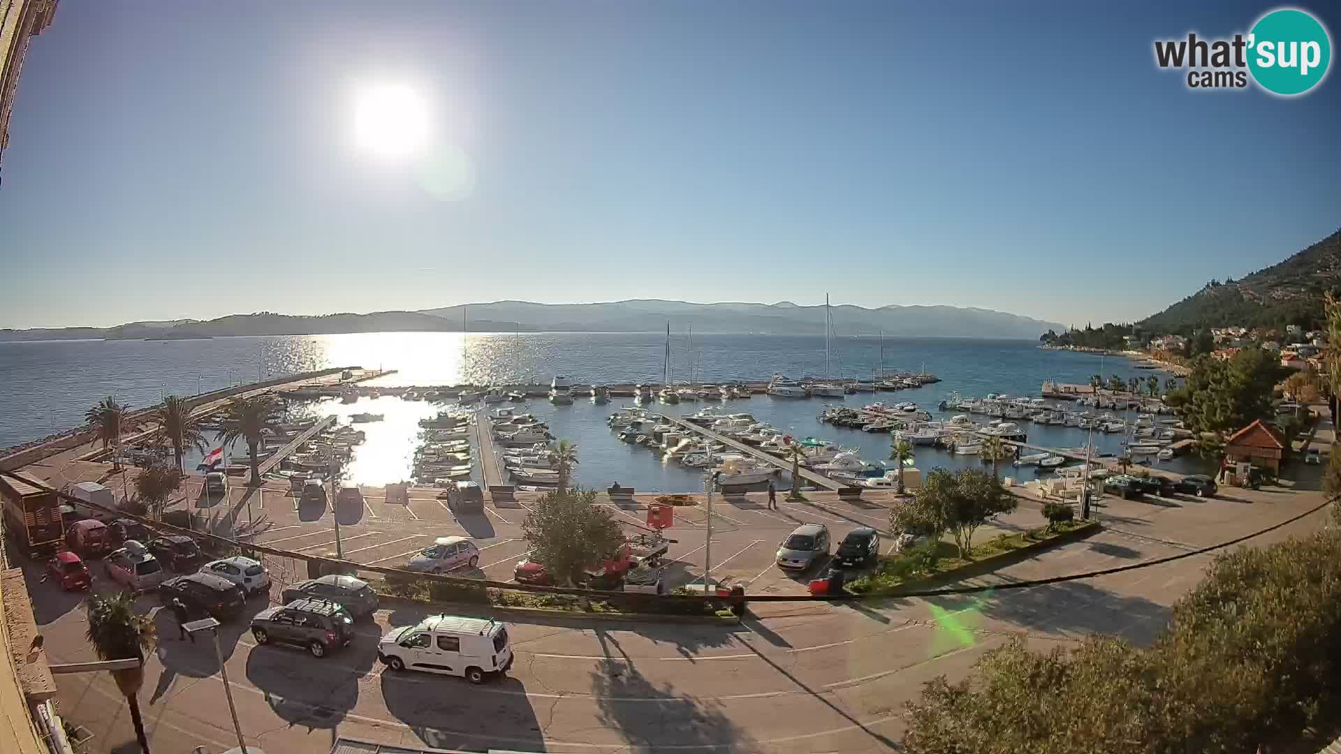 Webcam Orebić Riva – Ferry to Korčula Live