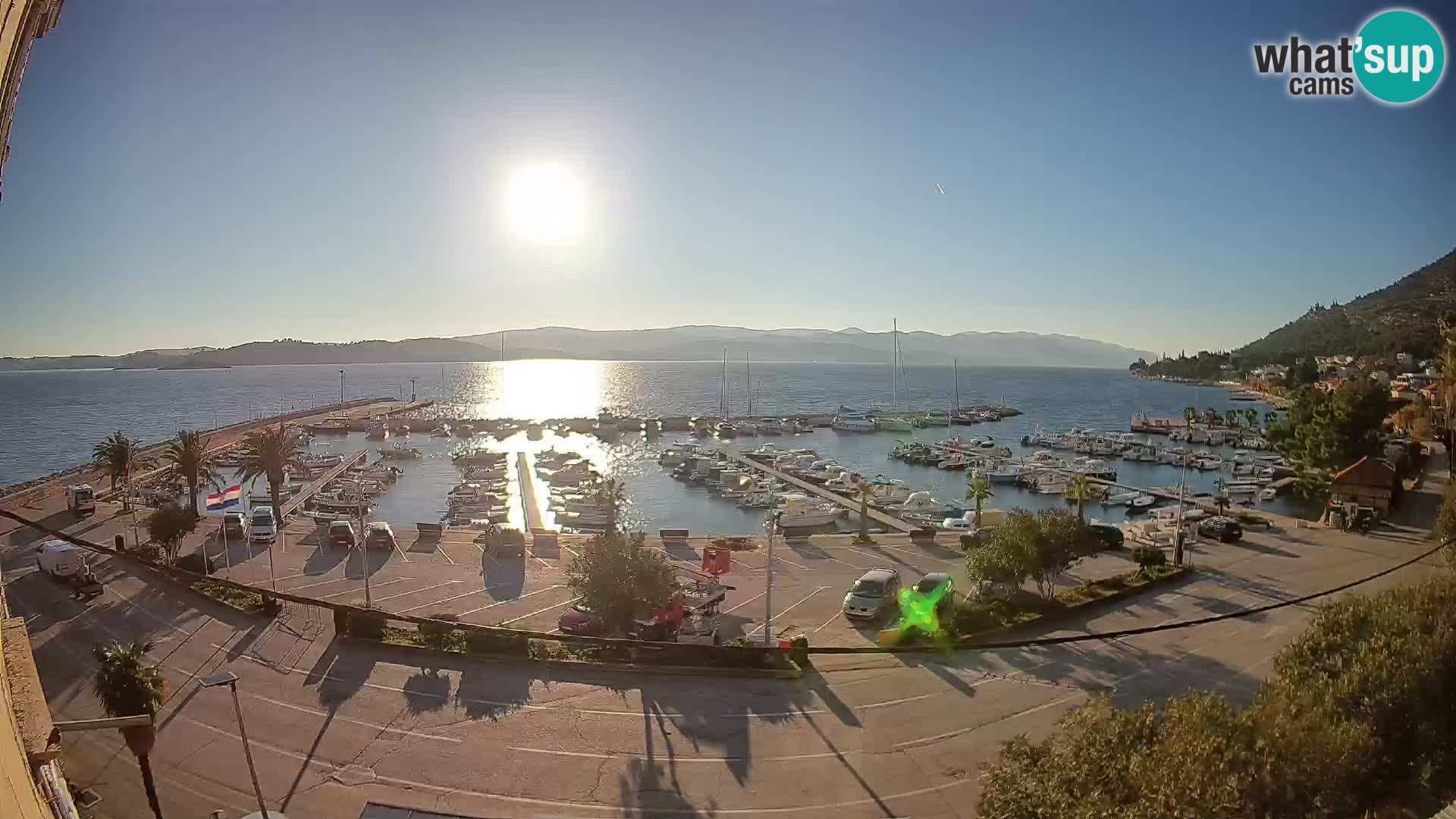 Webcam Orebić Riva – Ferry vers Korčula en direct