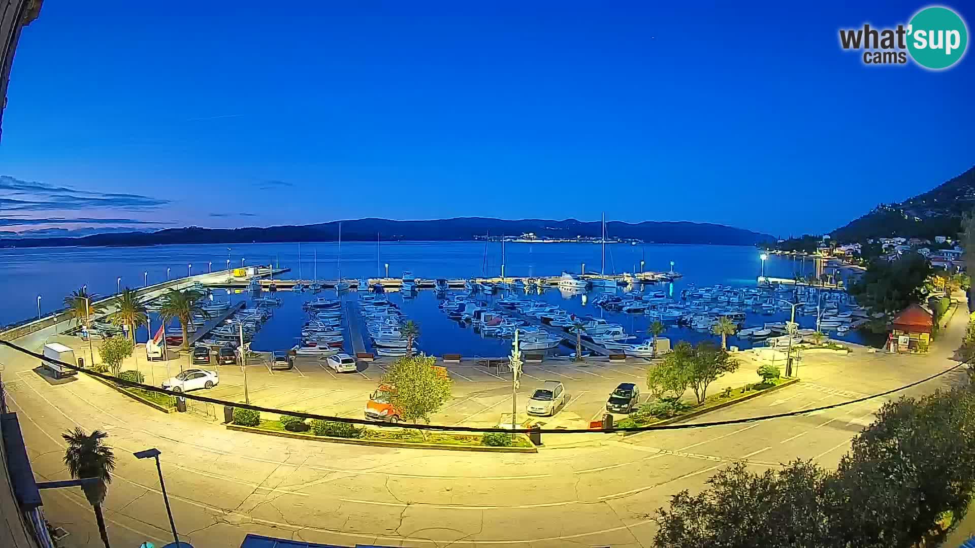 Webcam Orebić Riva – Ferry to Korčula Live
