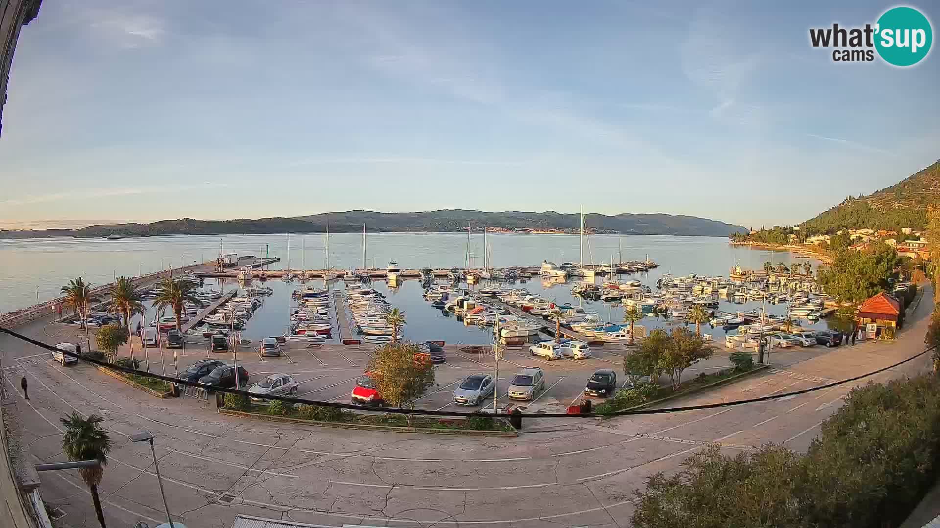 Webcam Orebić Riva – Ferry to Korčula Live