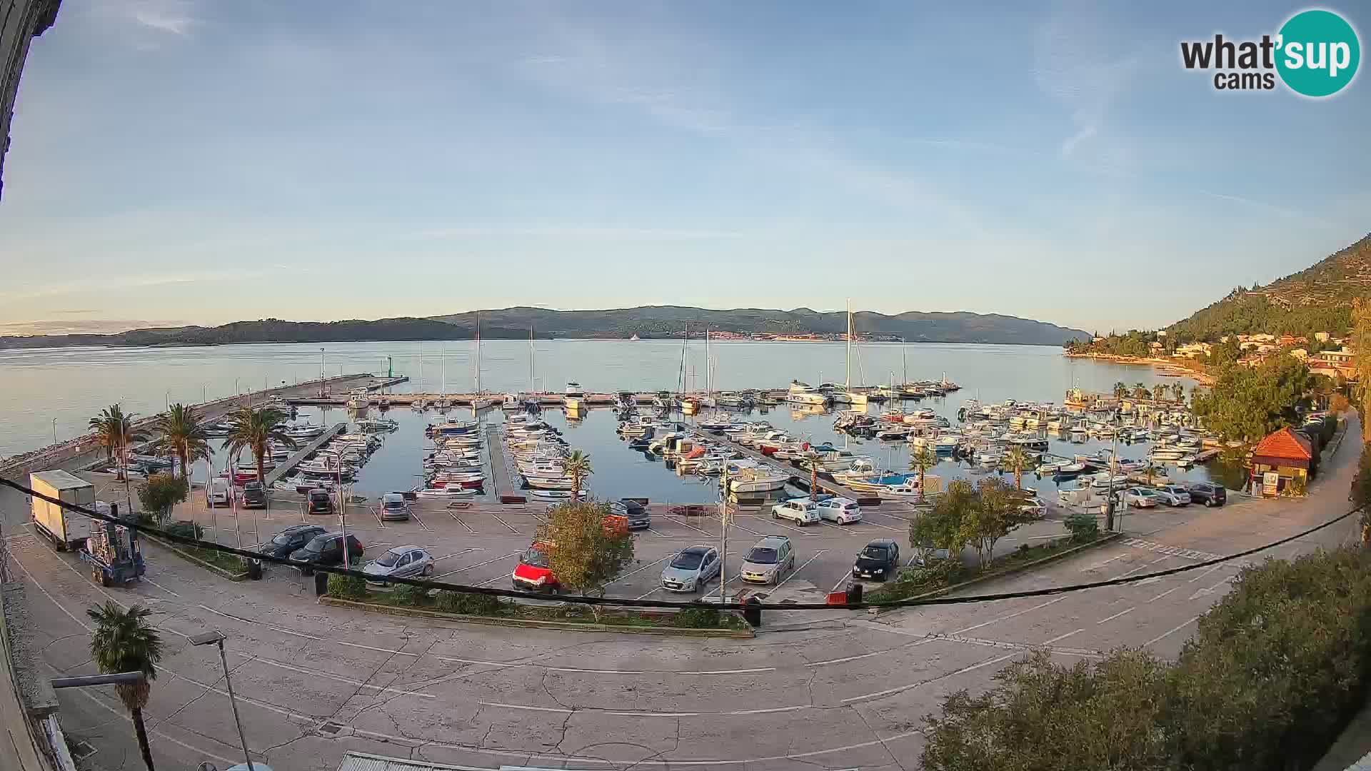 Webcam Orebić Riva – Ferry to Korčula Live