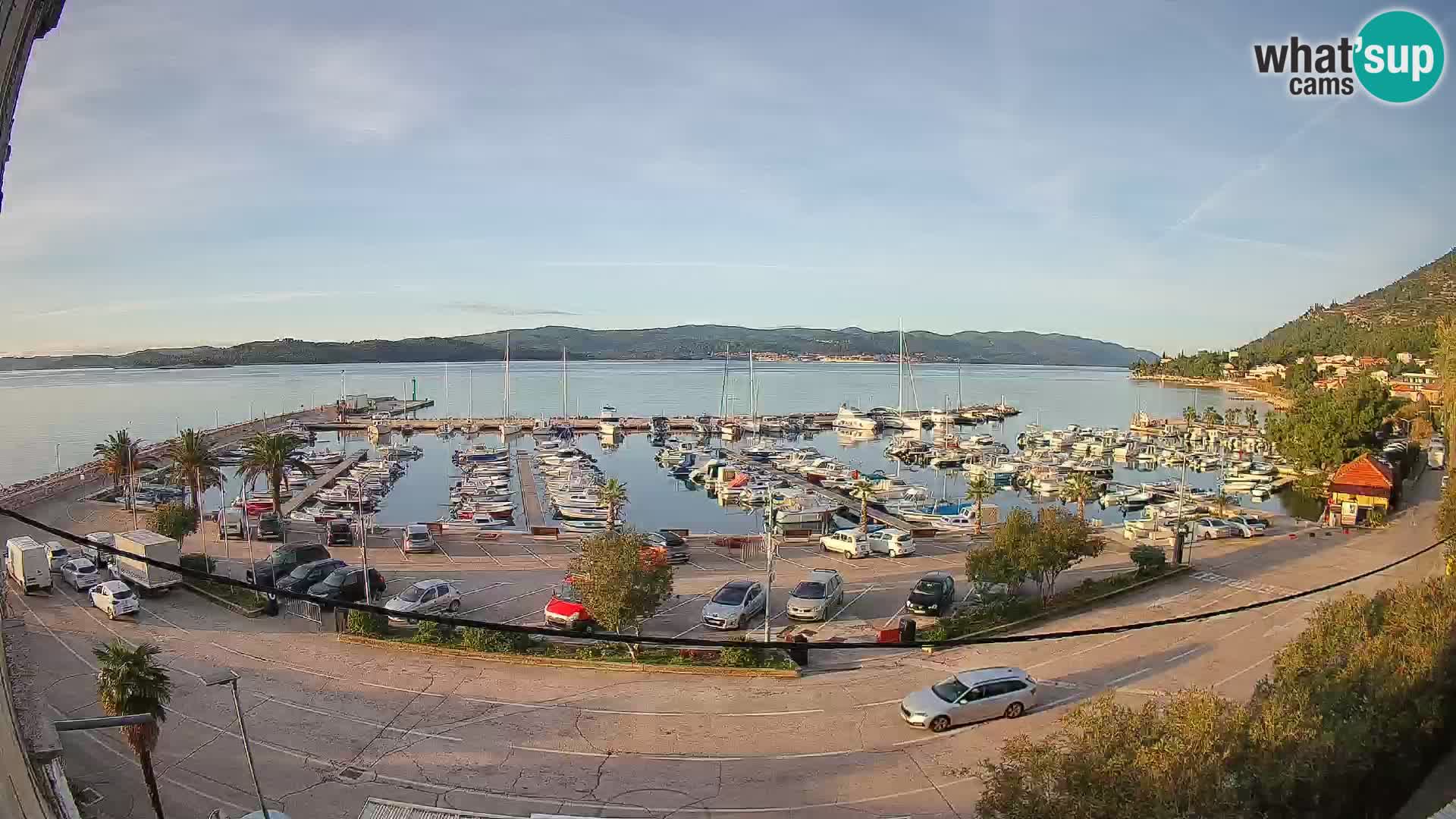 Webcam Orebić Riva – Ferry to Korčula Live