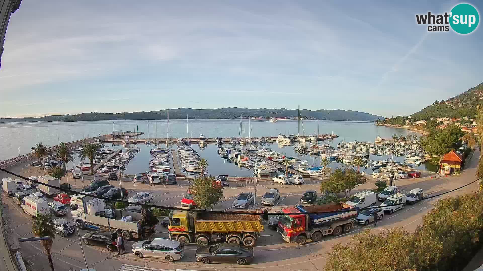 Webcam Orebić Riva – Ferry to Korčula Live